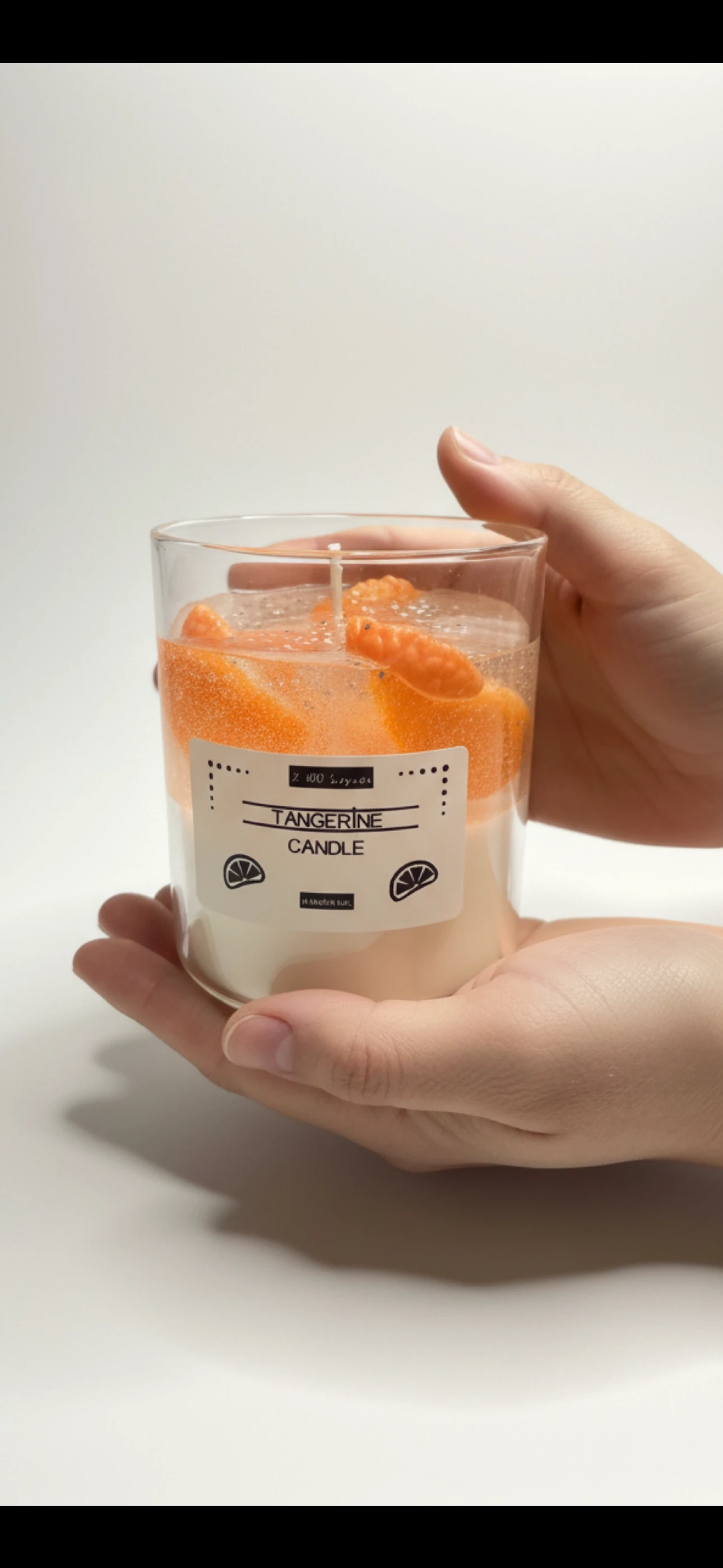 KOKULU EL YAPIMI MANDALİNA MUM / SCENTED TANGERİNE CANDLE