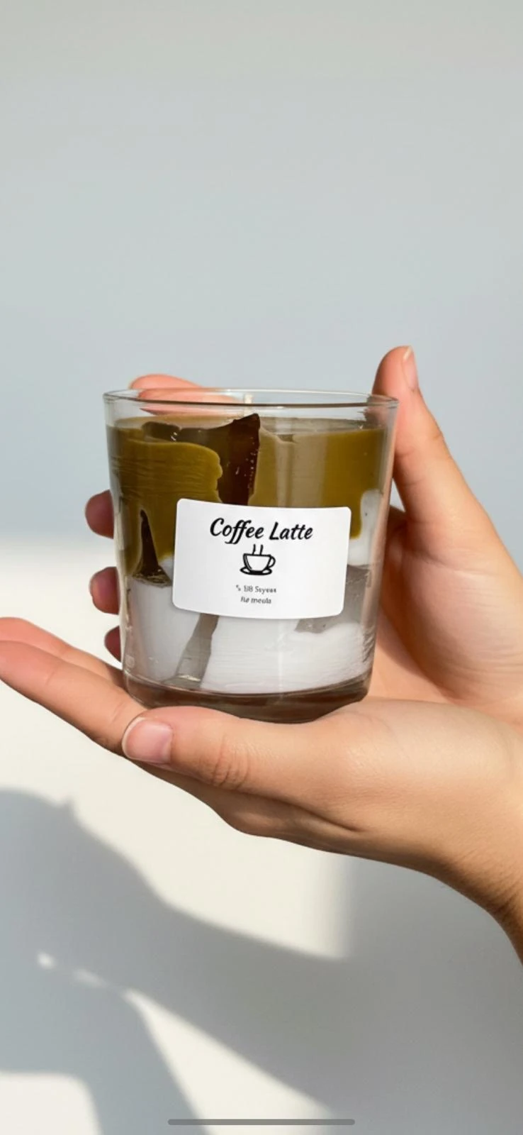 EL YAPIMI KAHVE KOKULU COFFEE LATTE MUM 