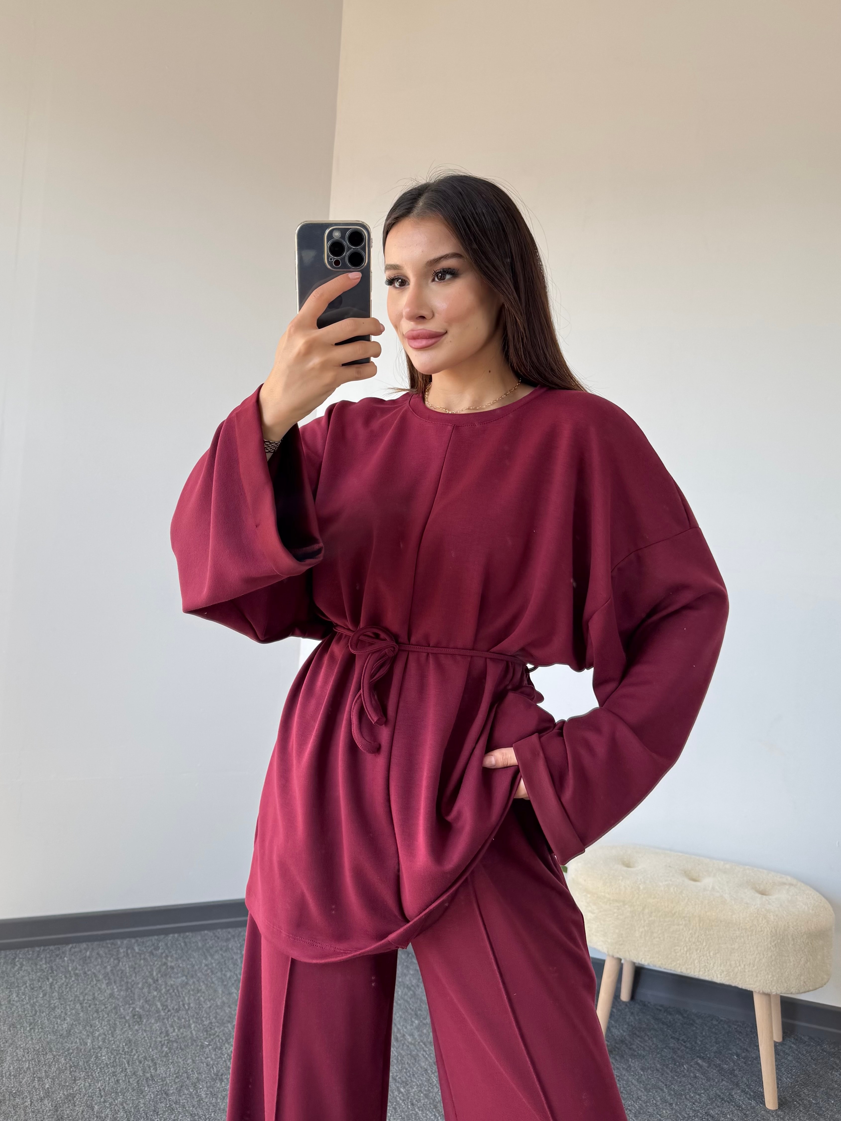 Oysho takım model 47 Bordo