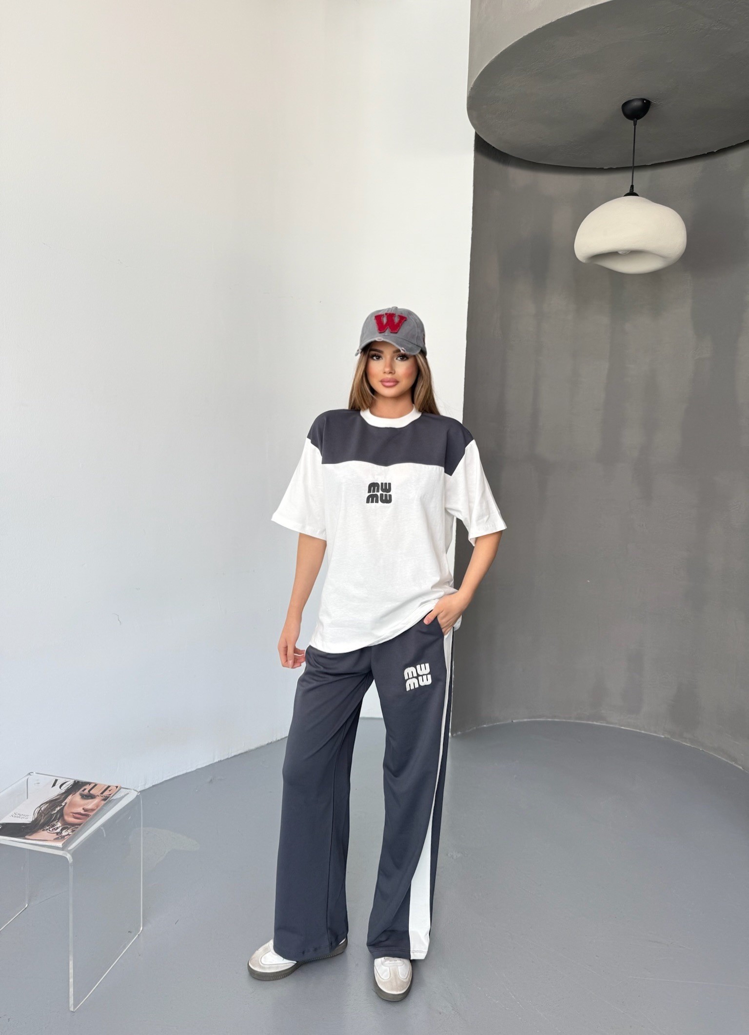 MW Nakışlı Tshirt Pantolon Takım 