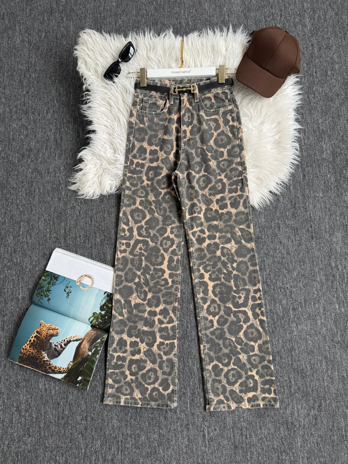 Yeni leopar palalzzo jean