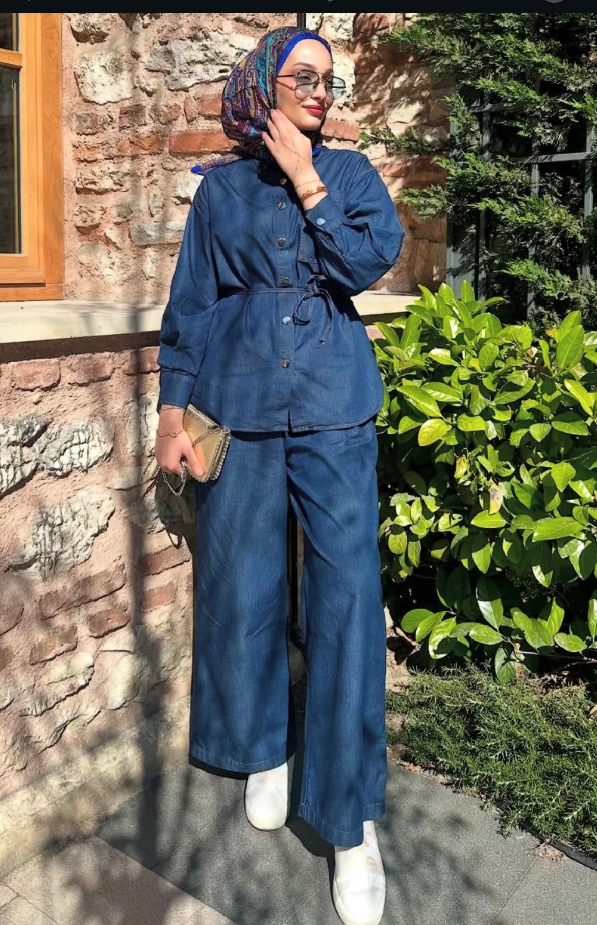 Denim Gömlekli Takım 
