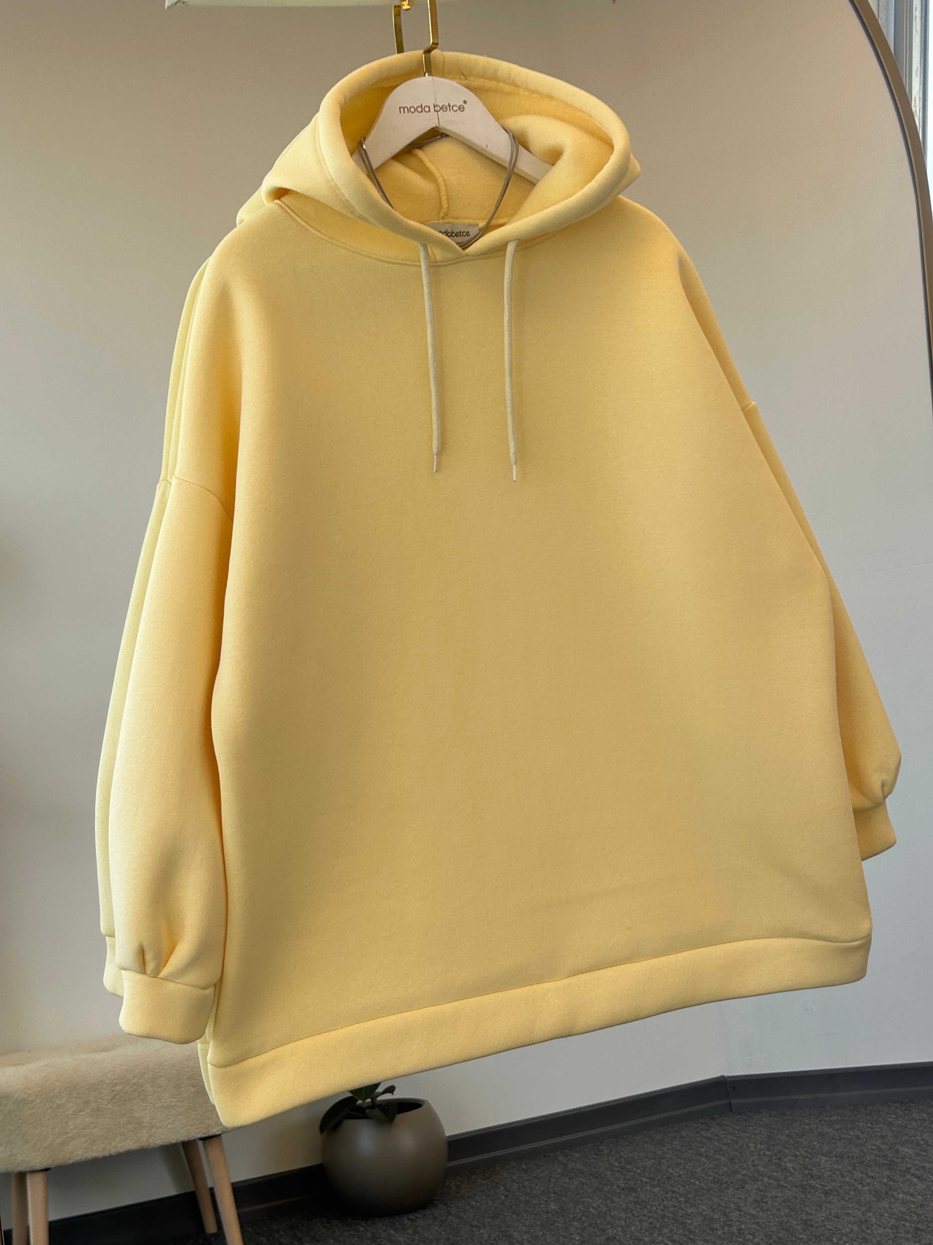 extra oversize sarı sweatshirt