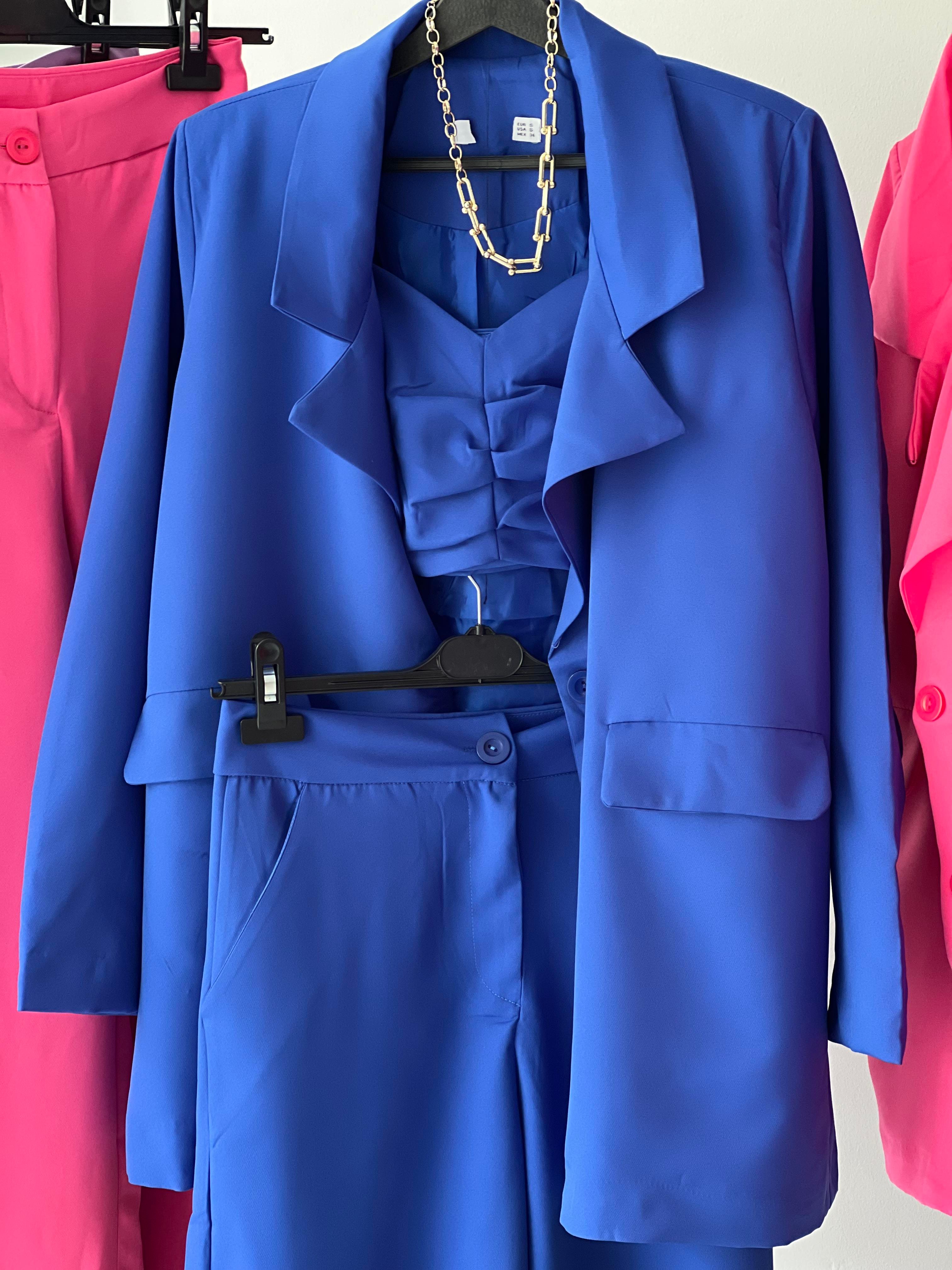 3 Lü Blazer Takım Mavi