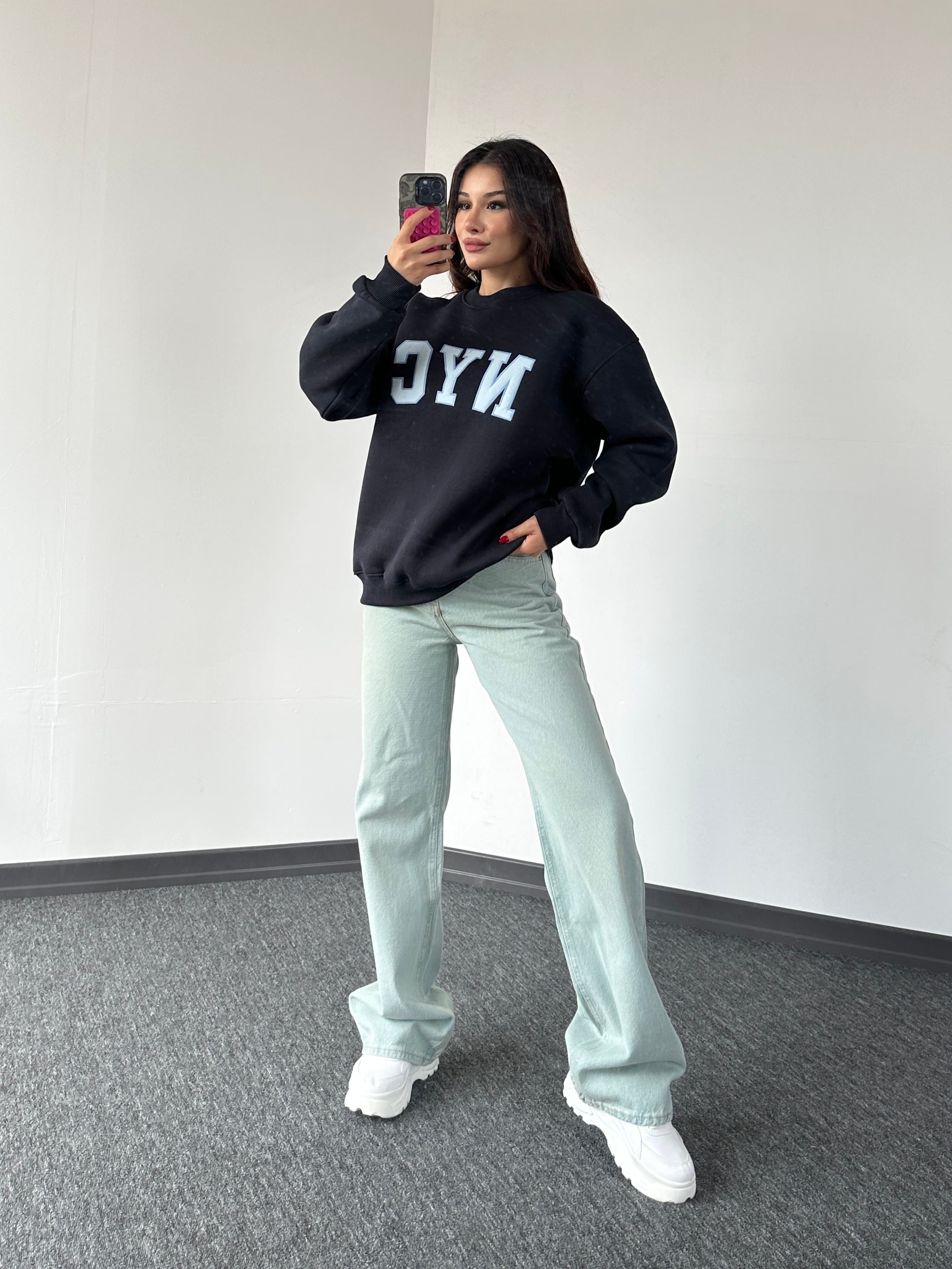 NYC & Baggy jean kombin antrasit