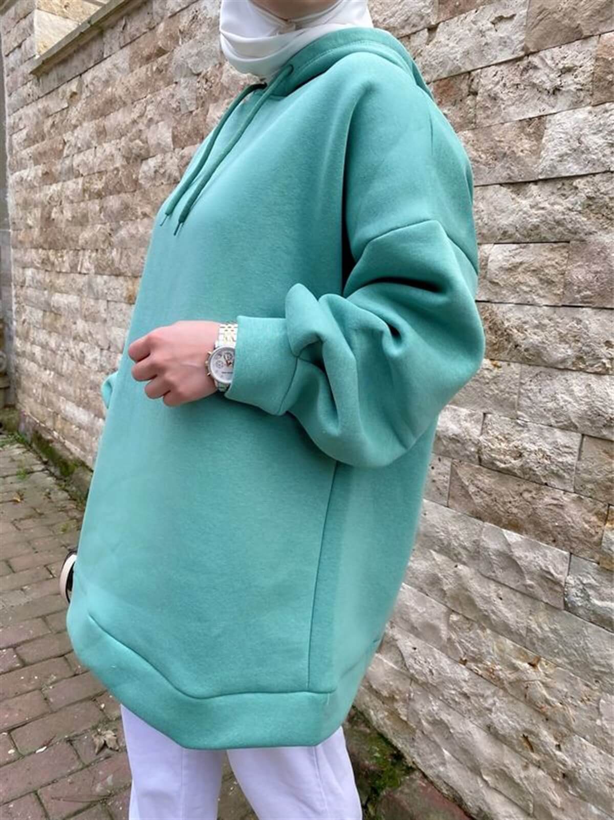 Extra Oversize Sweat Yeşil