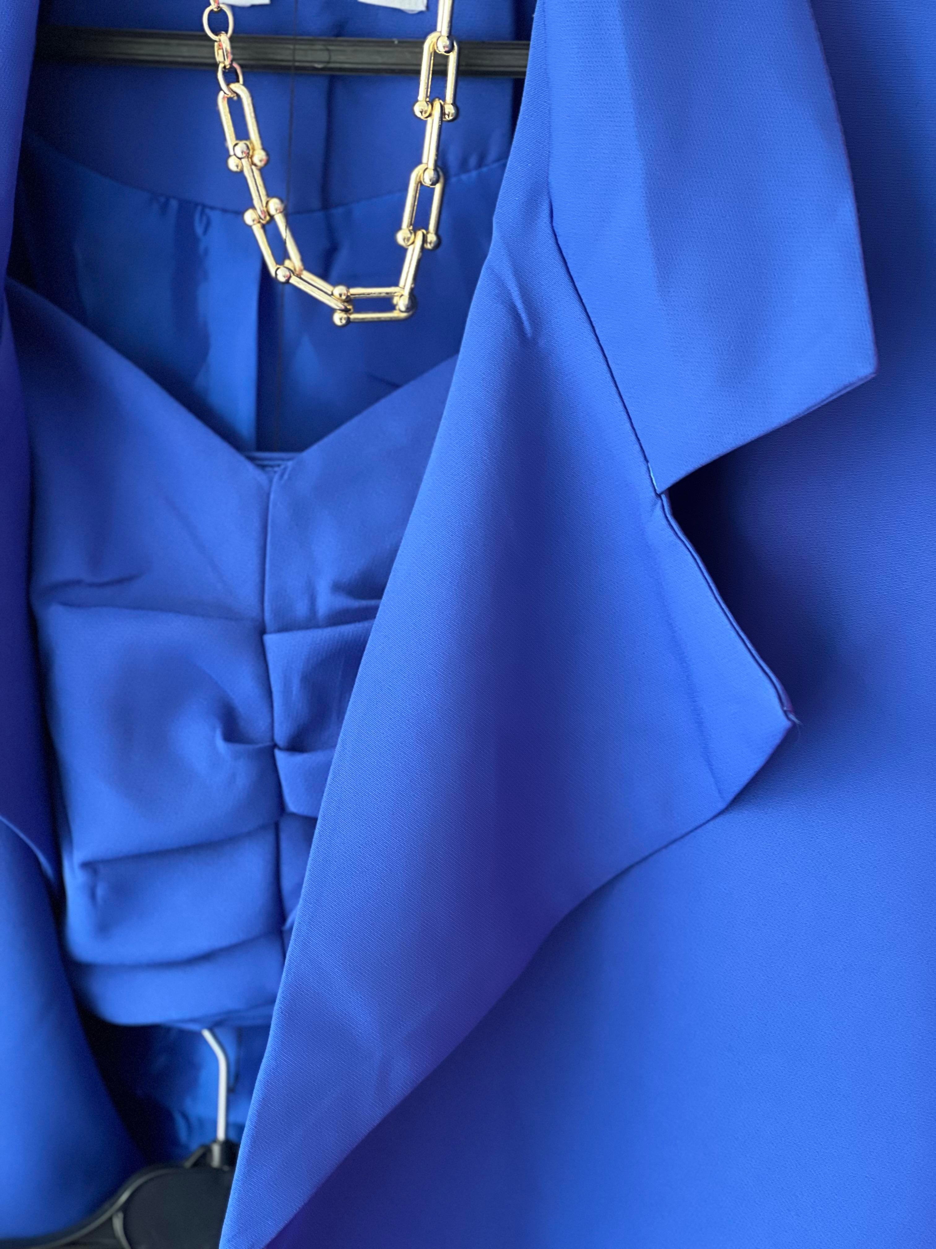 3 Lü Blazer Takım Mavi
