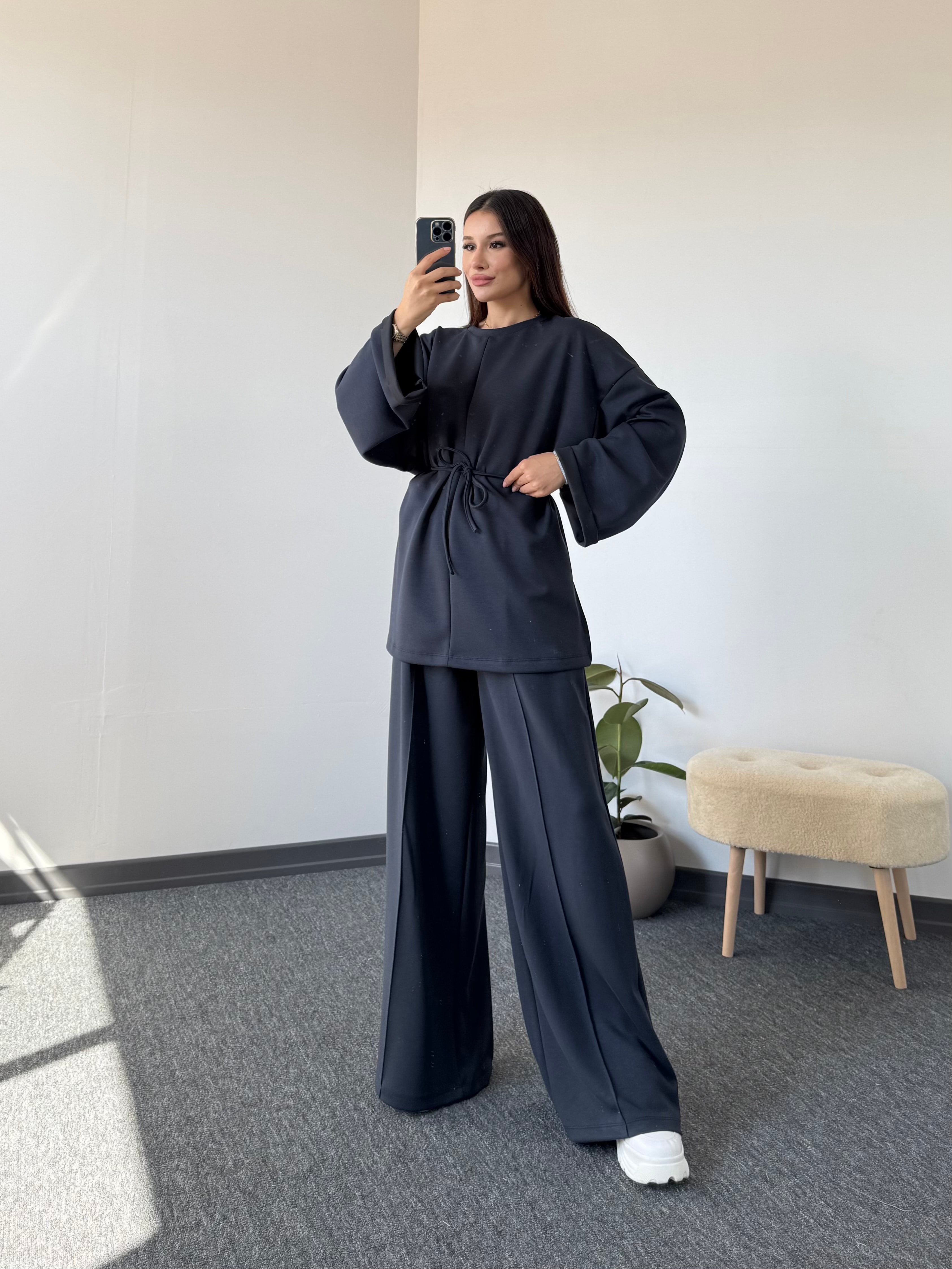 Oysho takım model 47 Antrasit