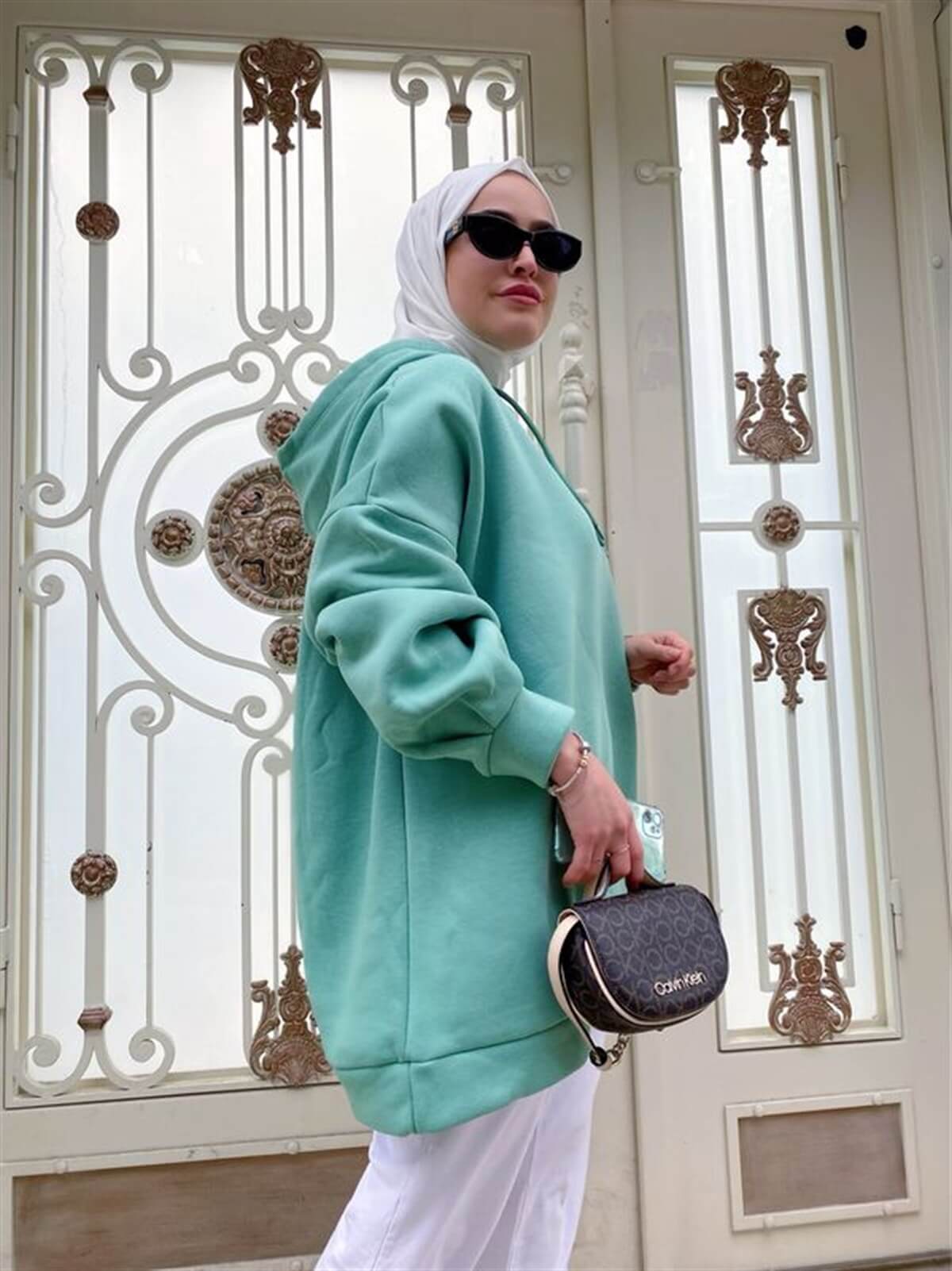 Extra Oversize Sweat Yeşil