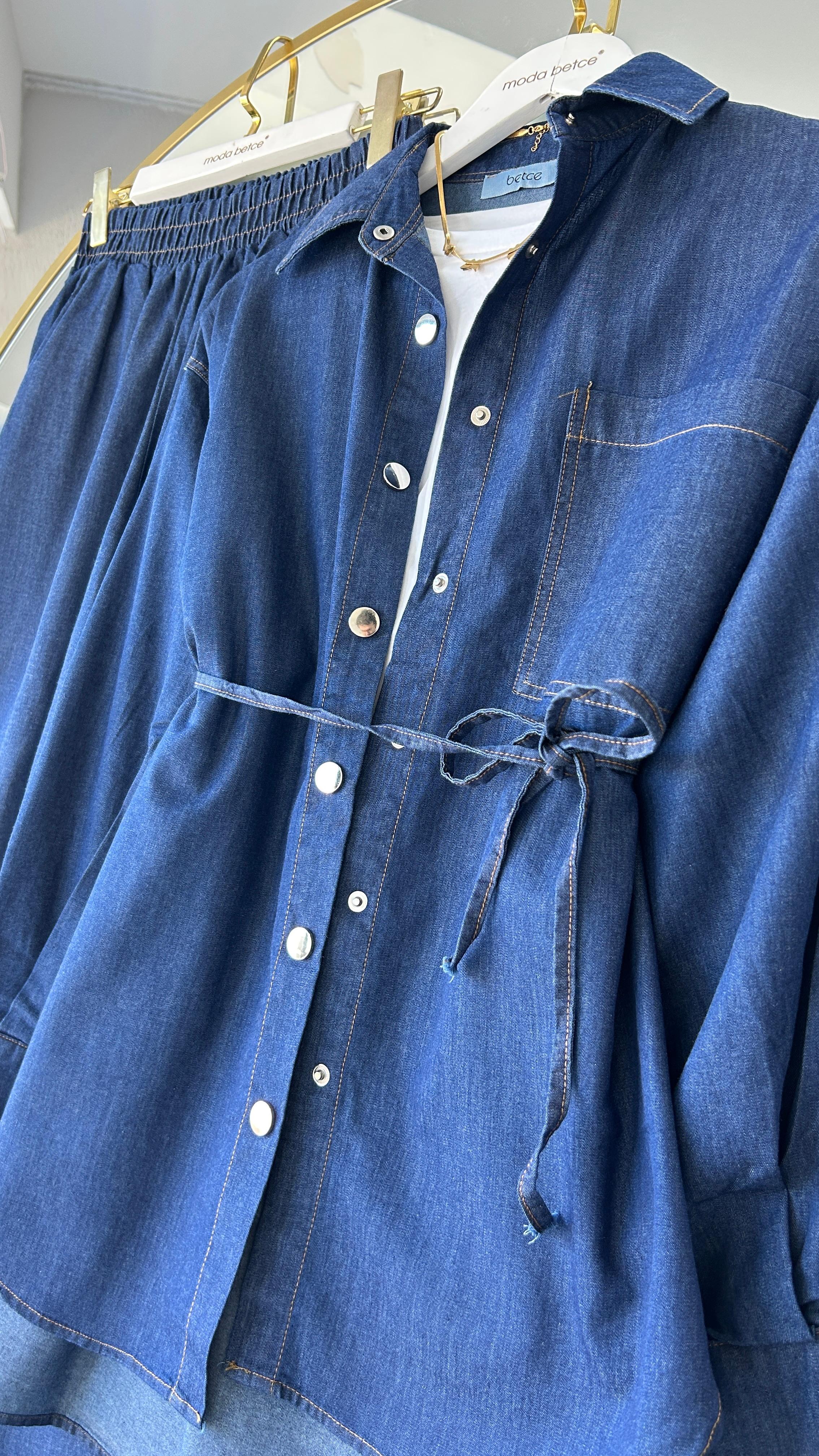 Denim Gömlekli Takım 