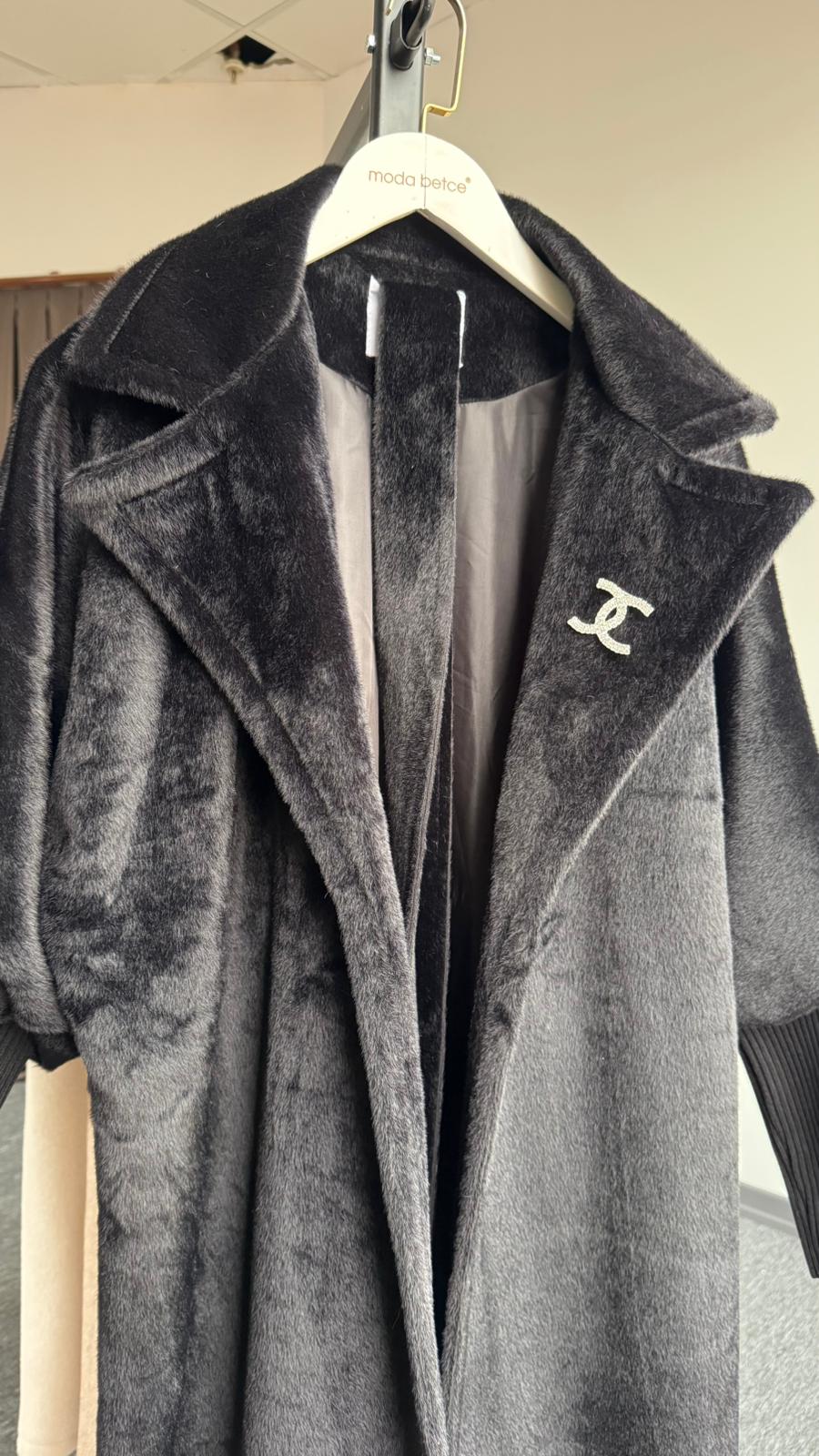 Fox kaşmir kaban SİYAH