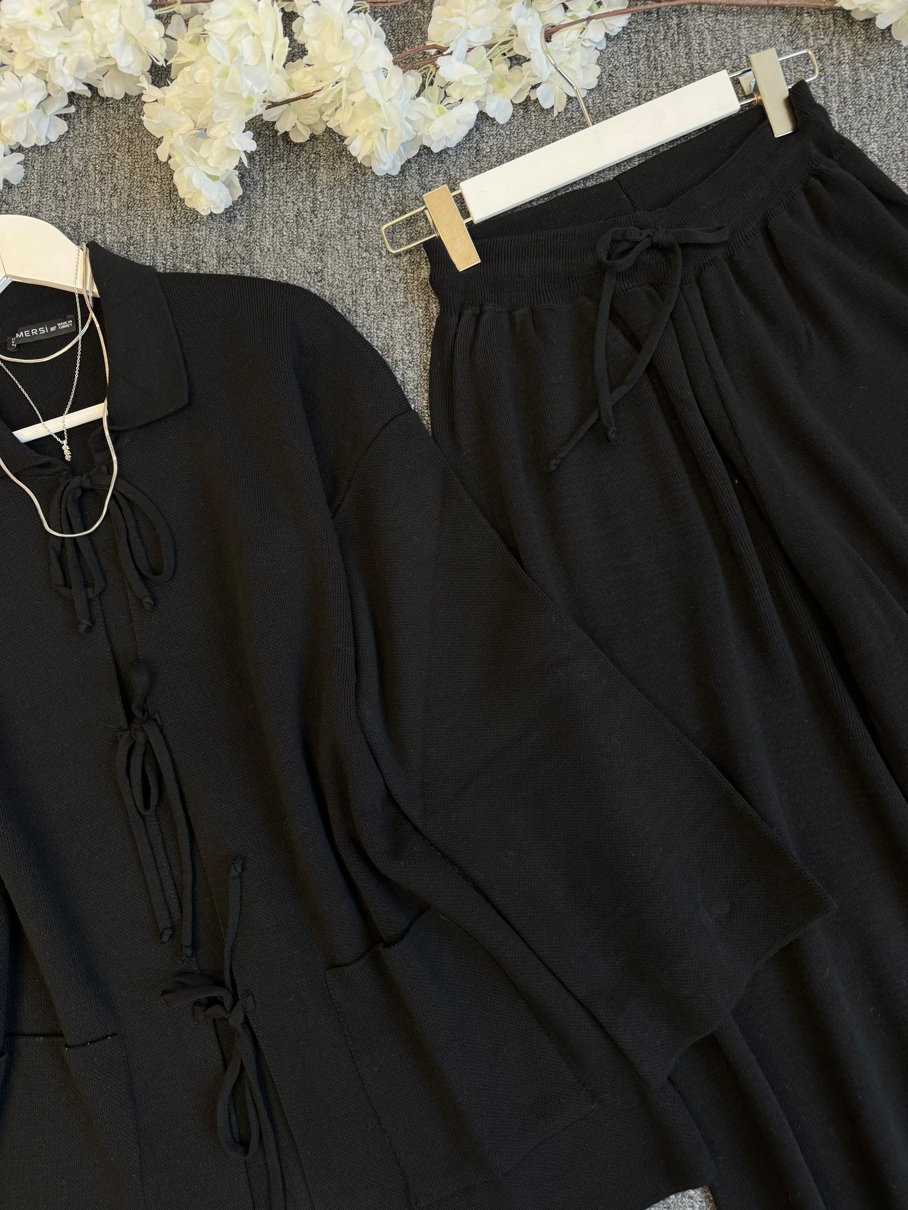 Deniz triko takım standart Siyah