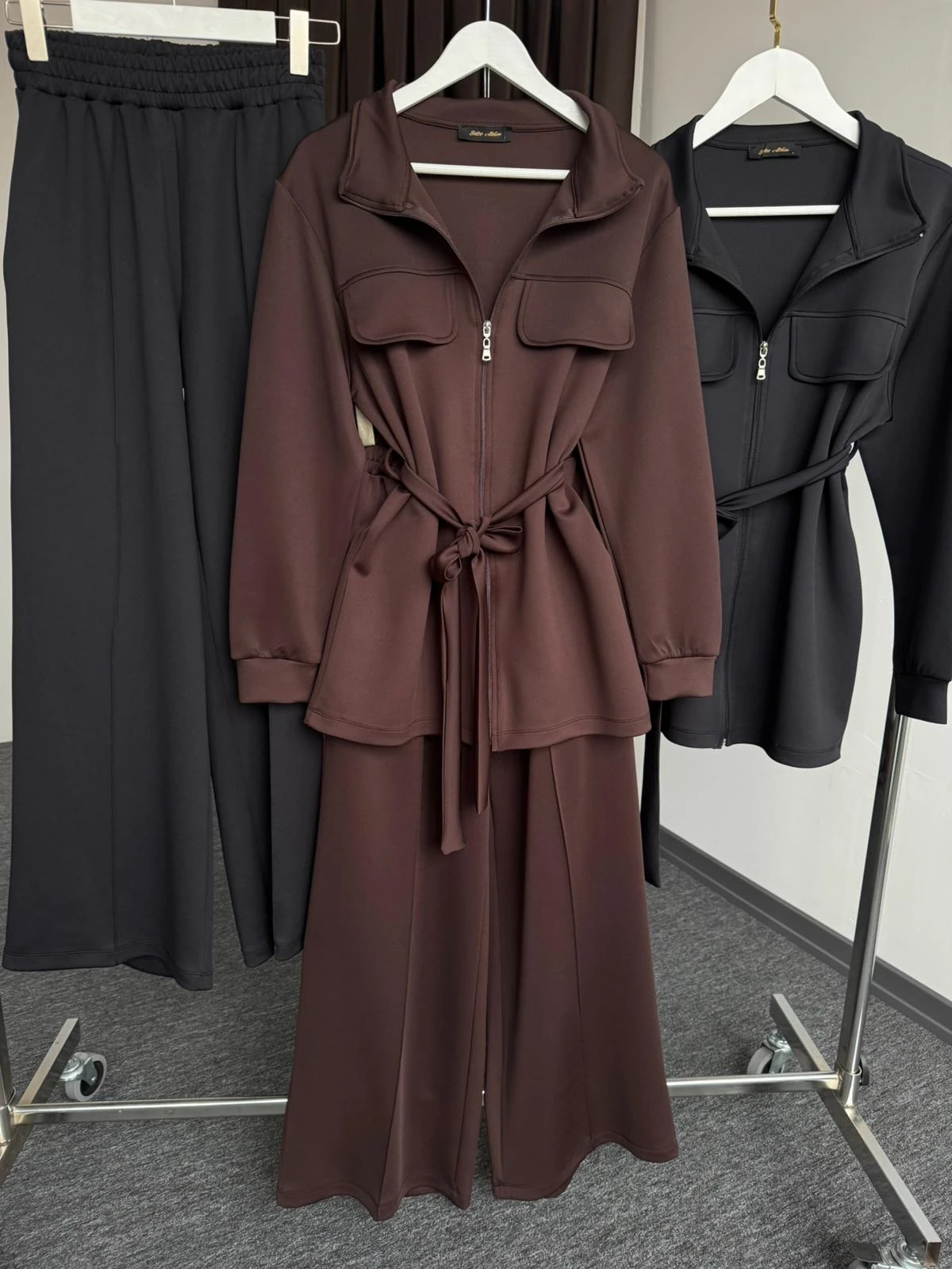 Lena scuba takım KAHVERENGİ