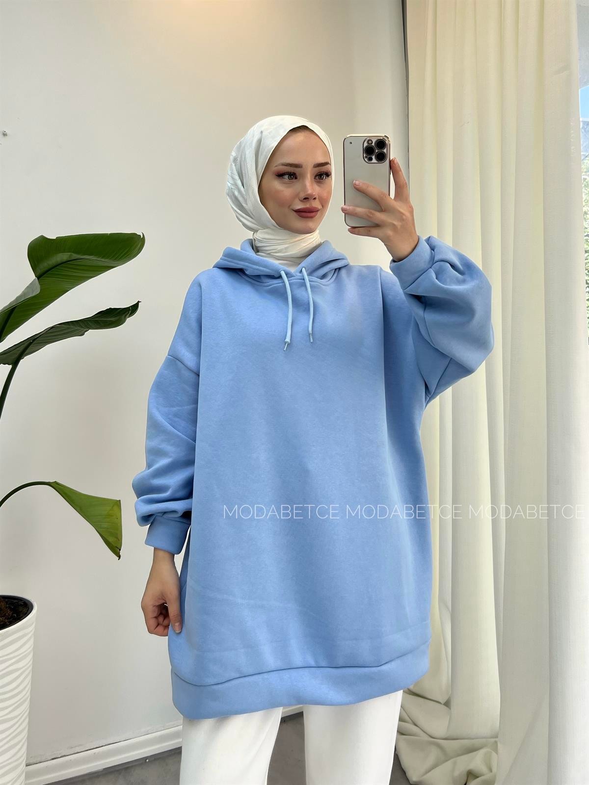 Extra Oversize Sweat Baby Blue