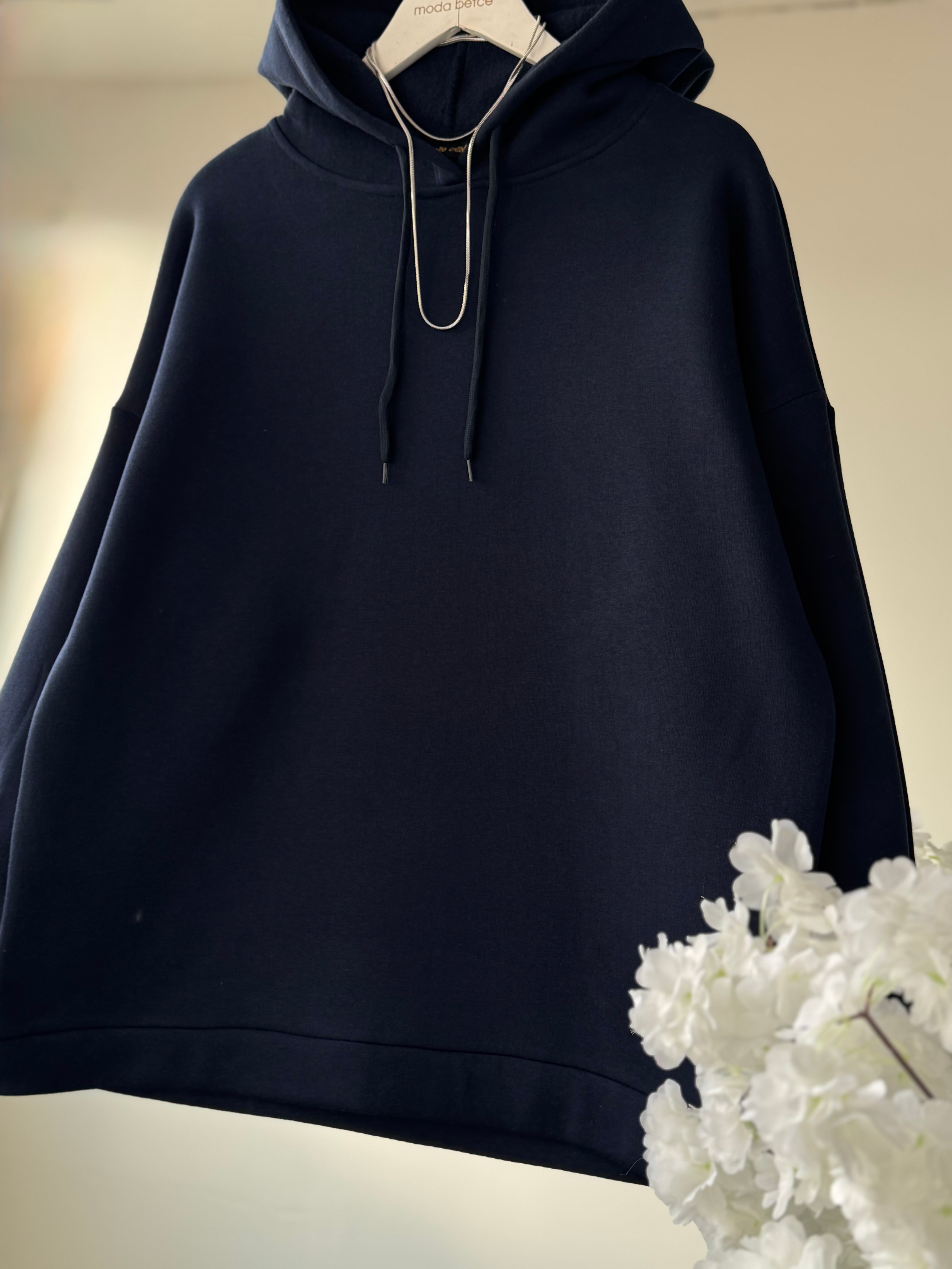 Extra oversize sweatshirt Lacivert