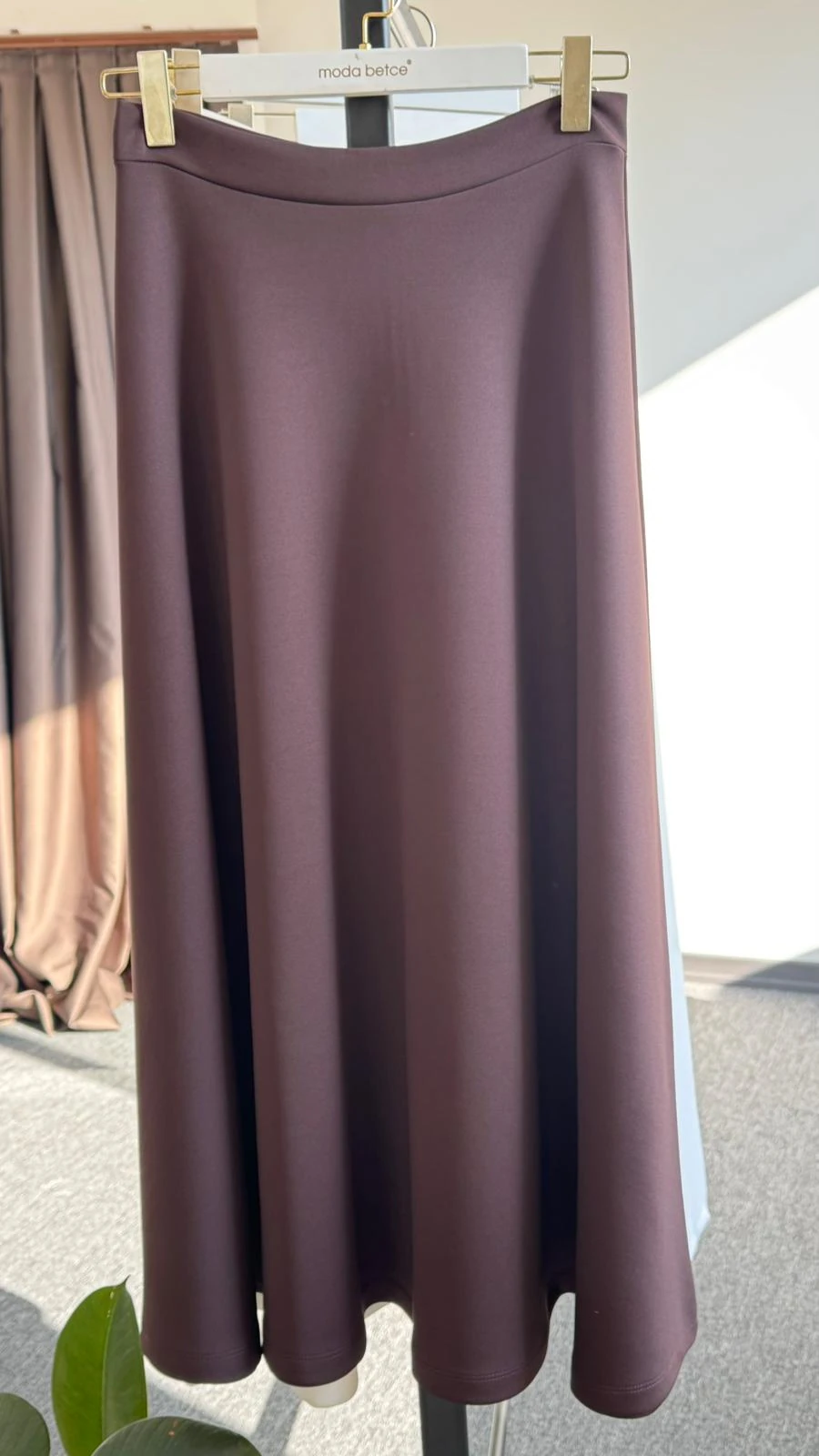 Scuba etek KAHVERENGİ