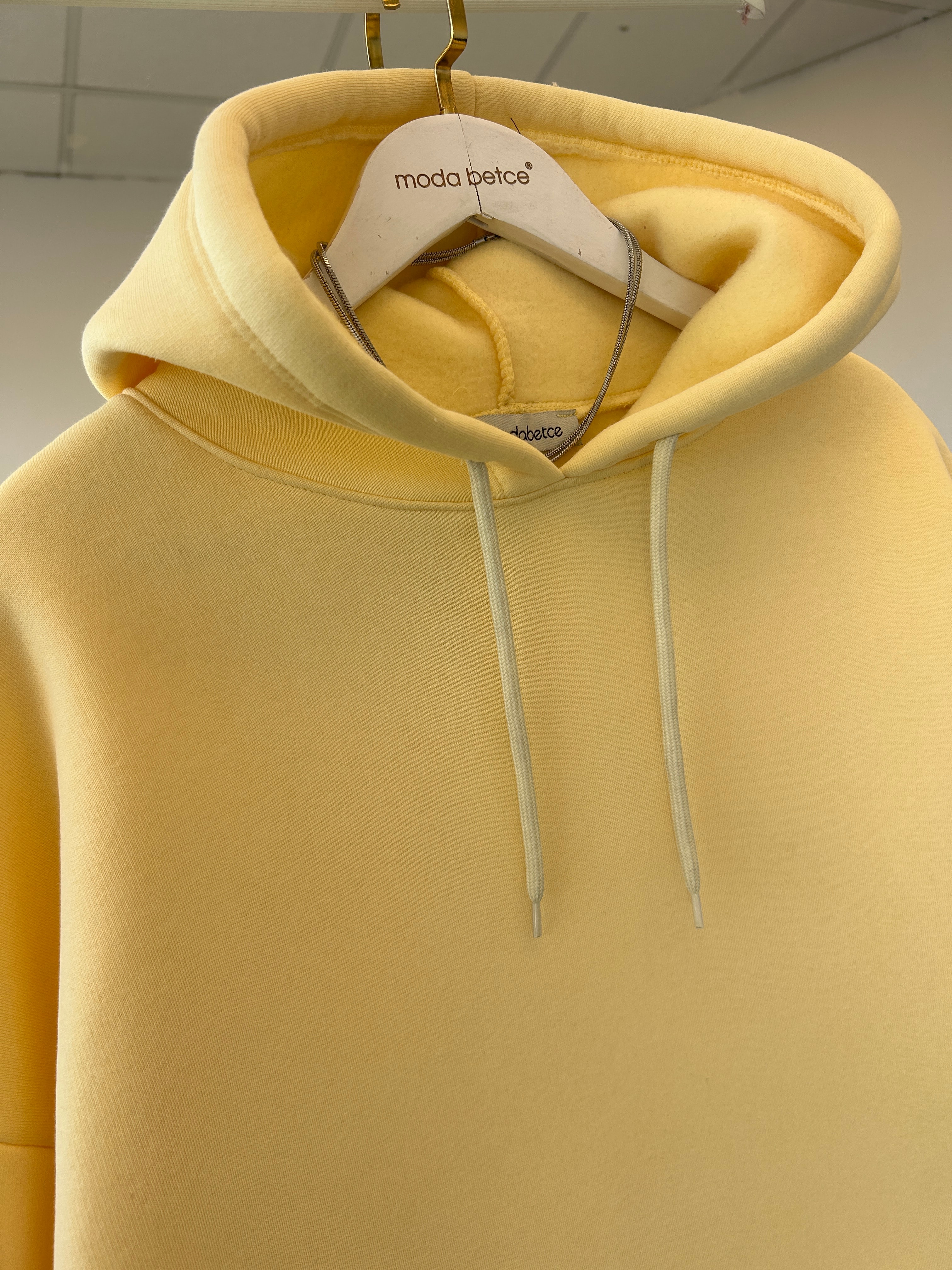 extra oversize sarı sweatshirt