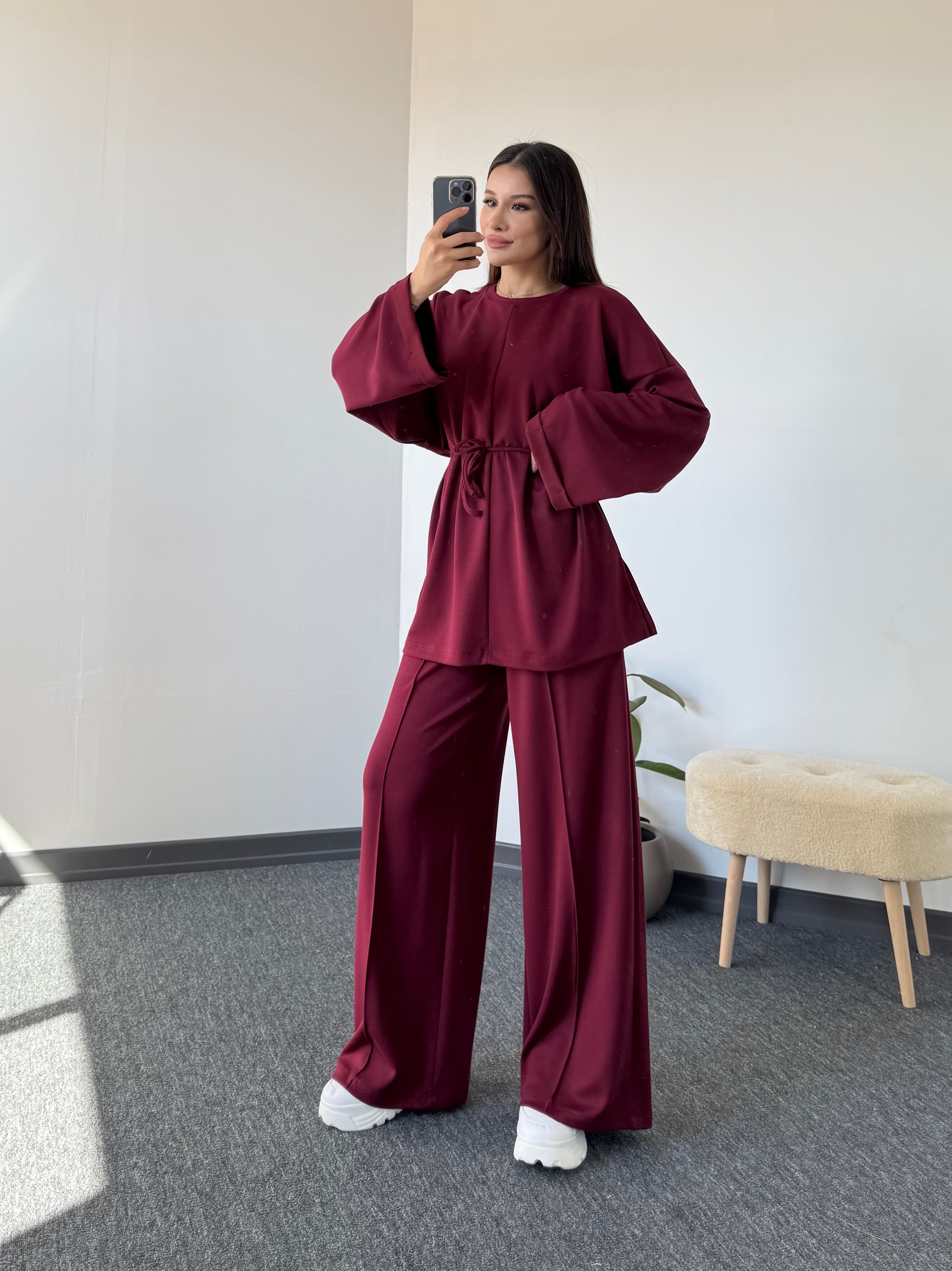 Oysho takım model 47 Bordo