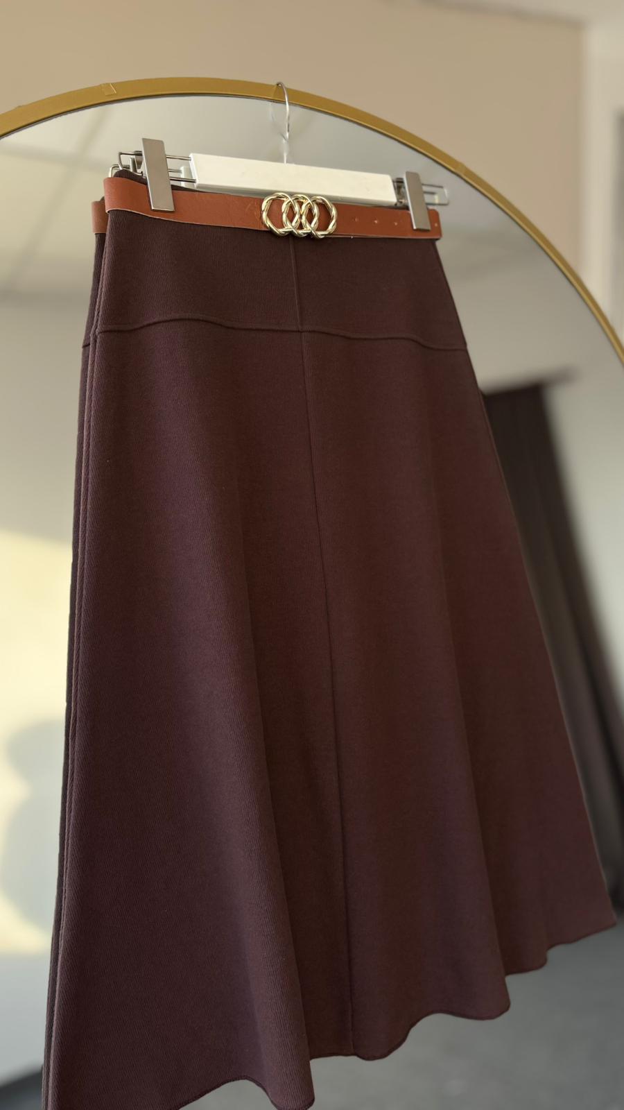 Selanik triko etek Acı kahve