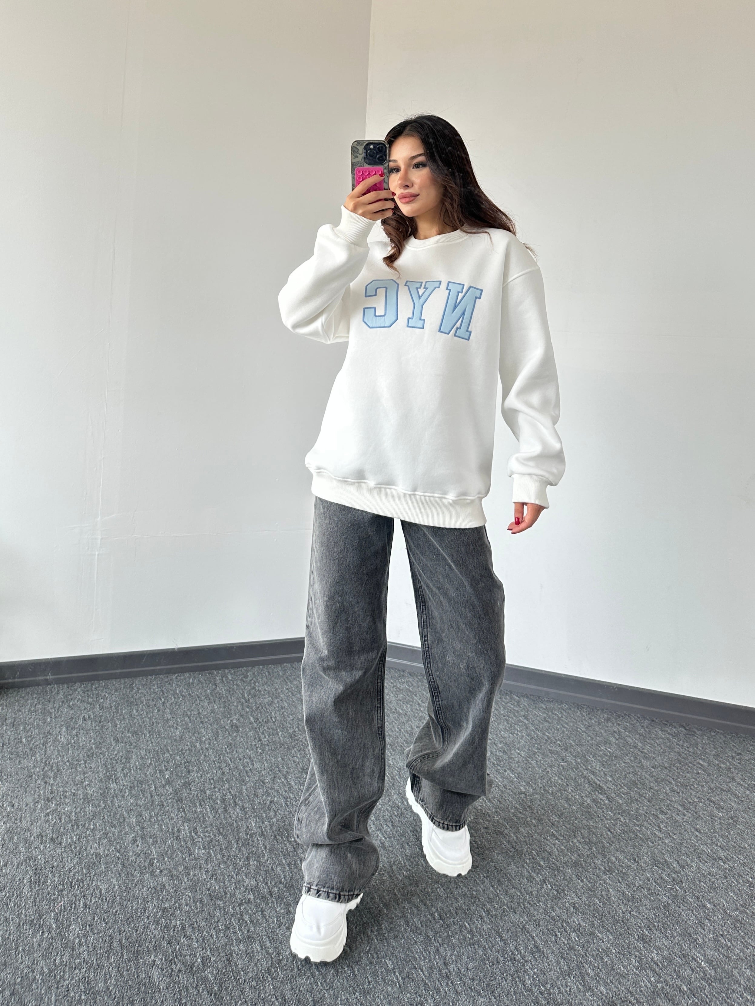 NYC & Straight jean Kombin Beyaz 