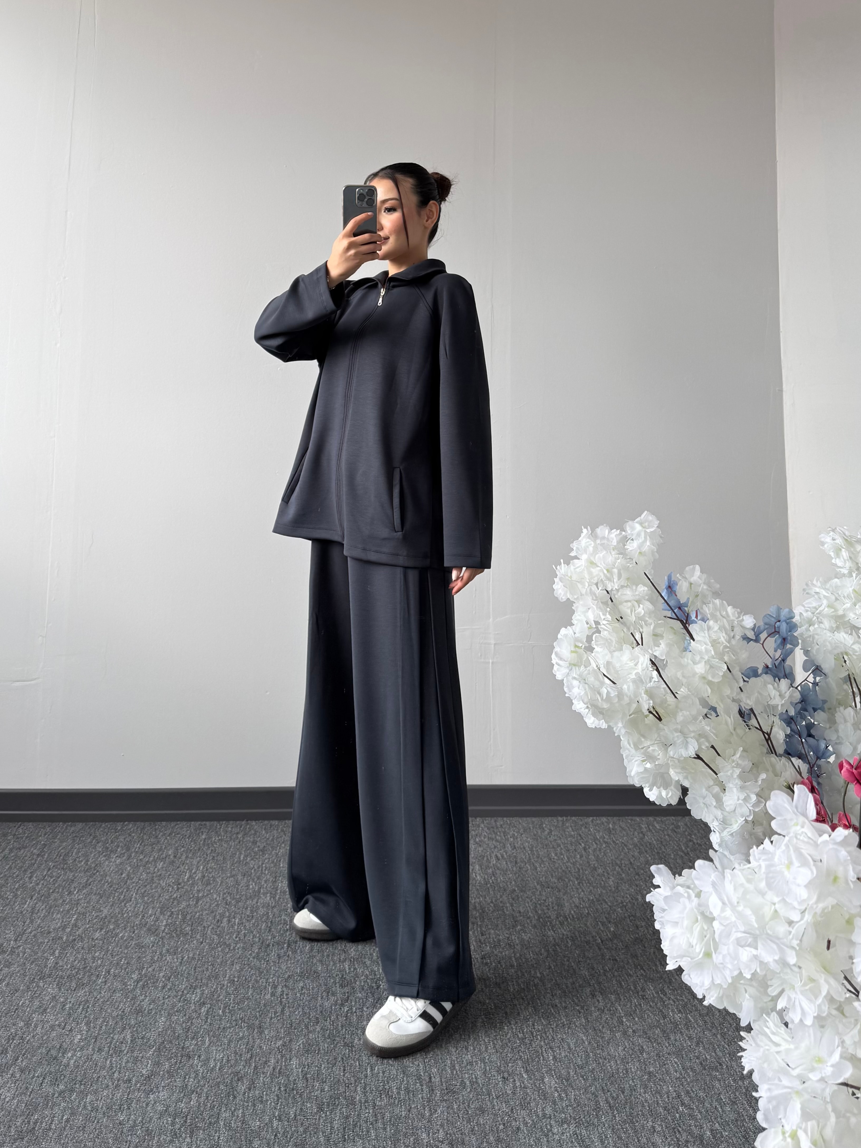 Oysh fermuarlı takım model 34 antrasit
