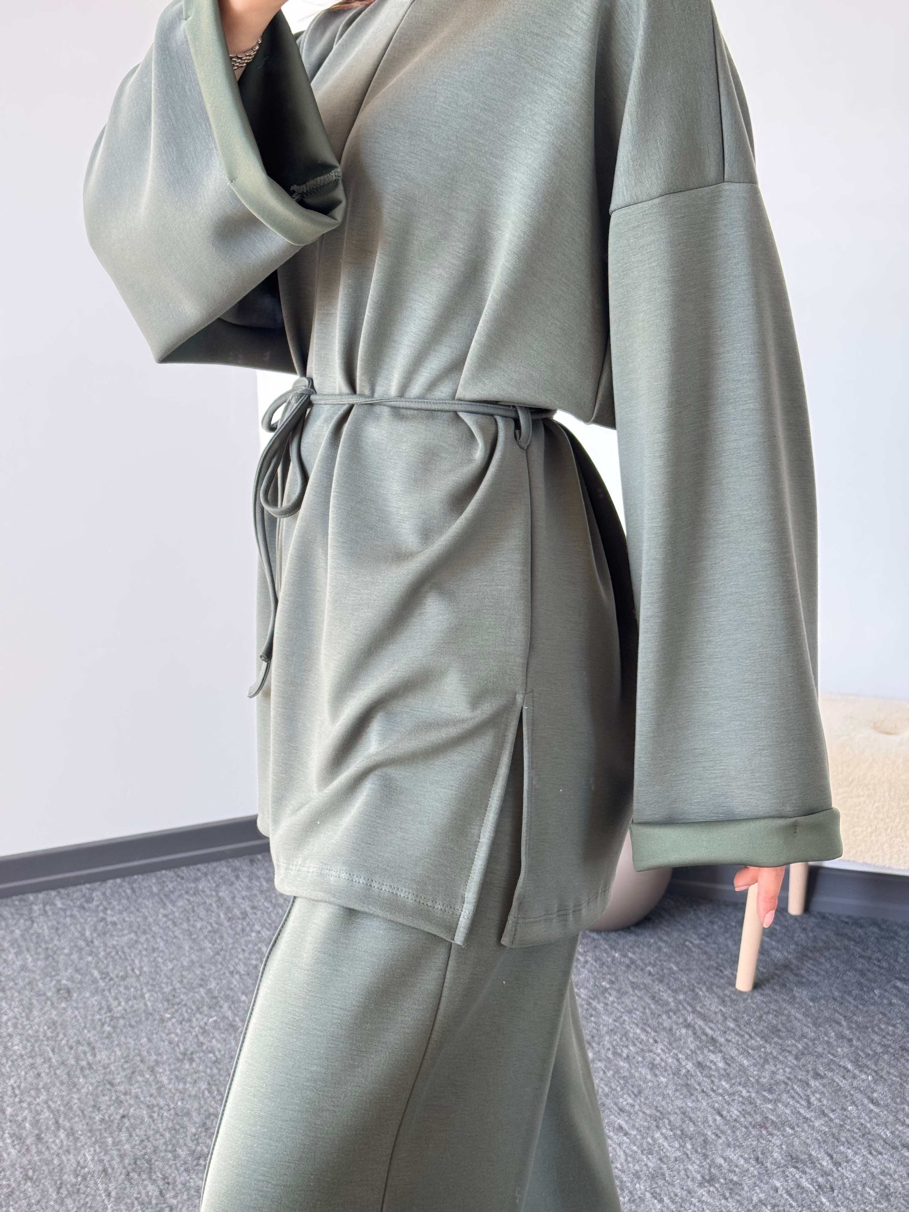 Oysho takım model 47 Haki yeşil