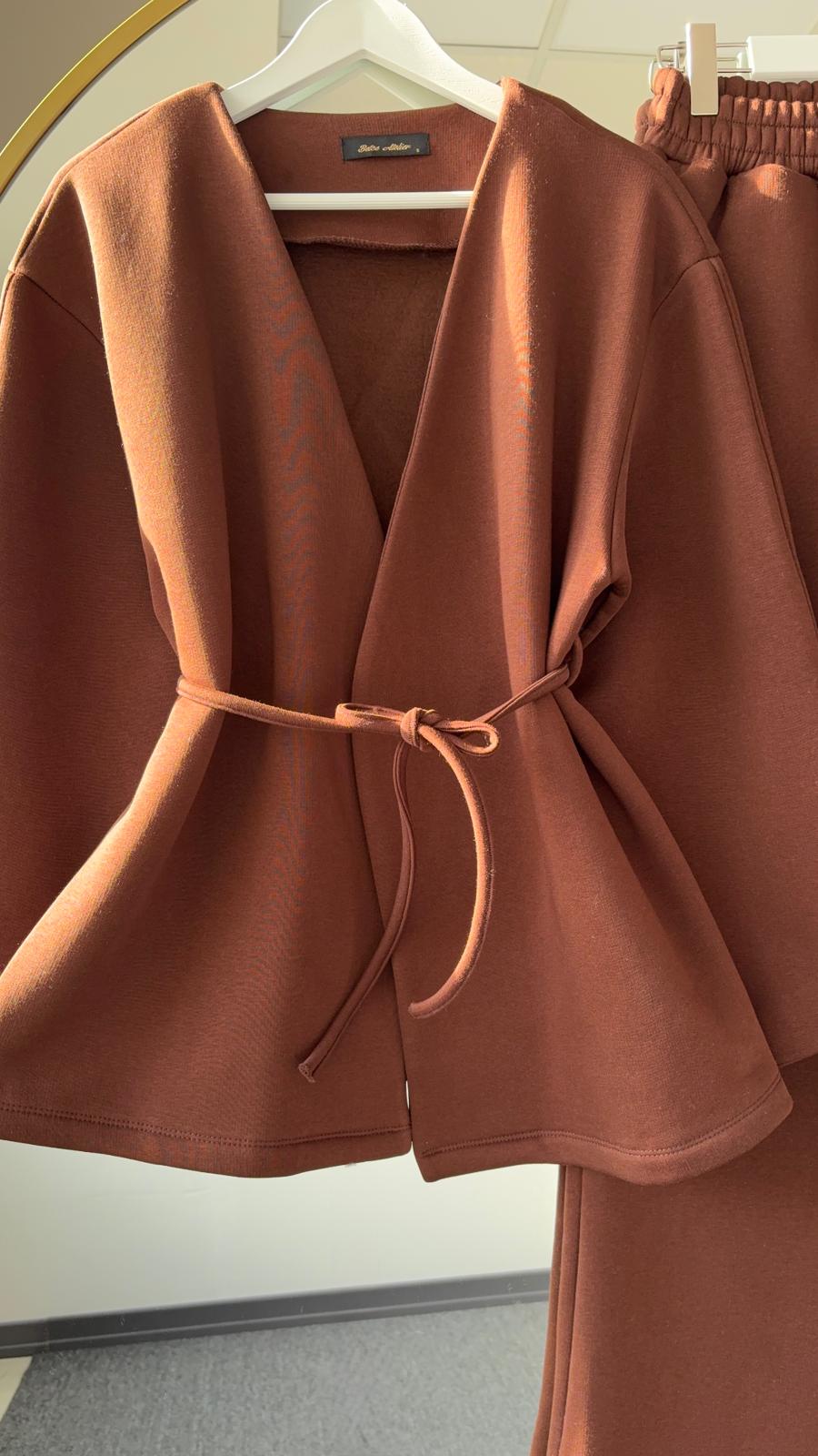 Layla 3 iplik takım KAHVERENGİ