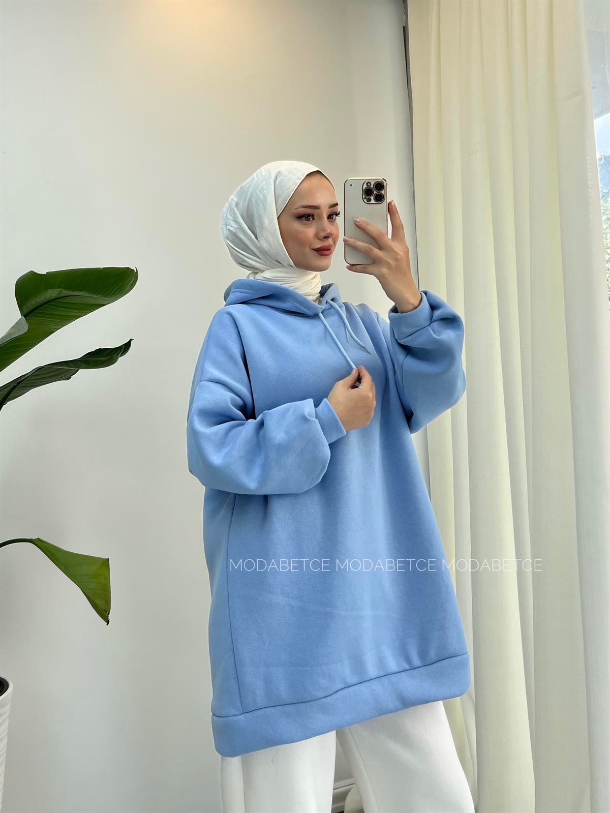 Extra Oversize Sweat Baby Blue