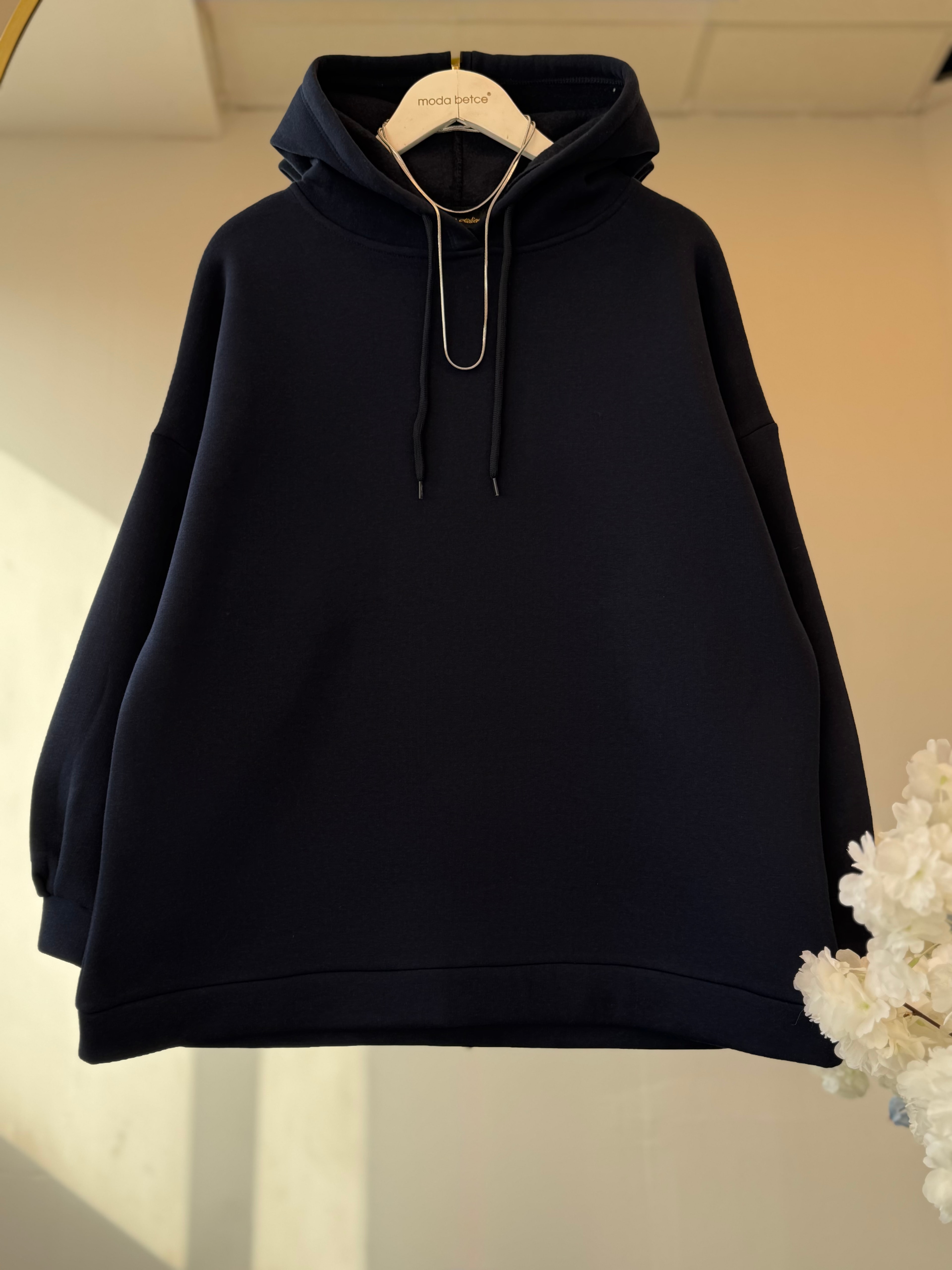 Extra oversize sweatshirt Lacivert