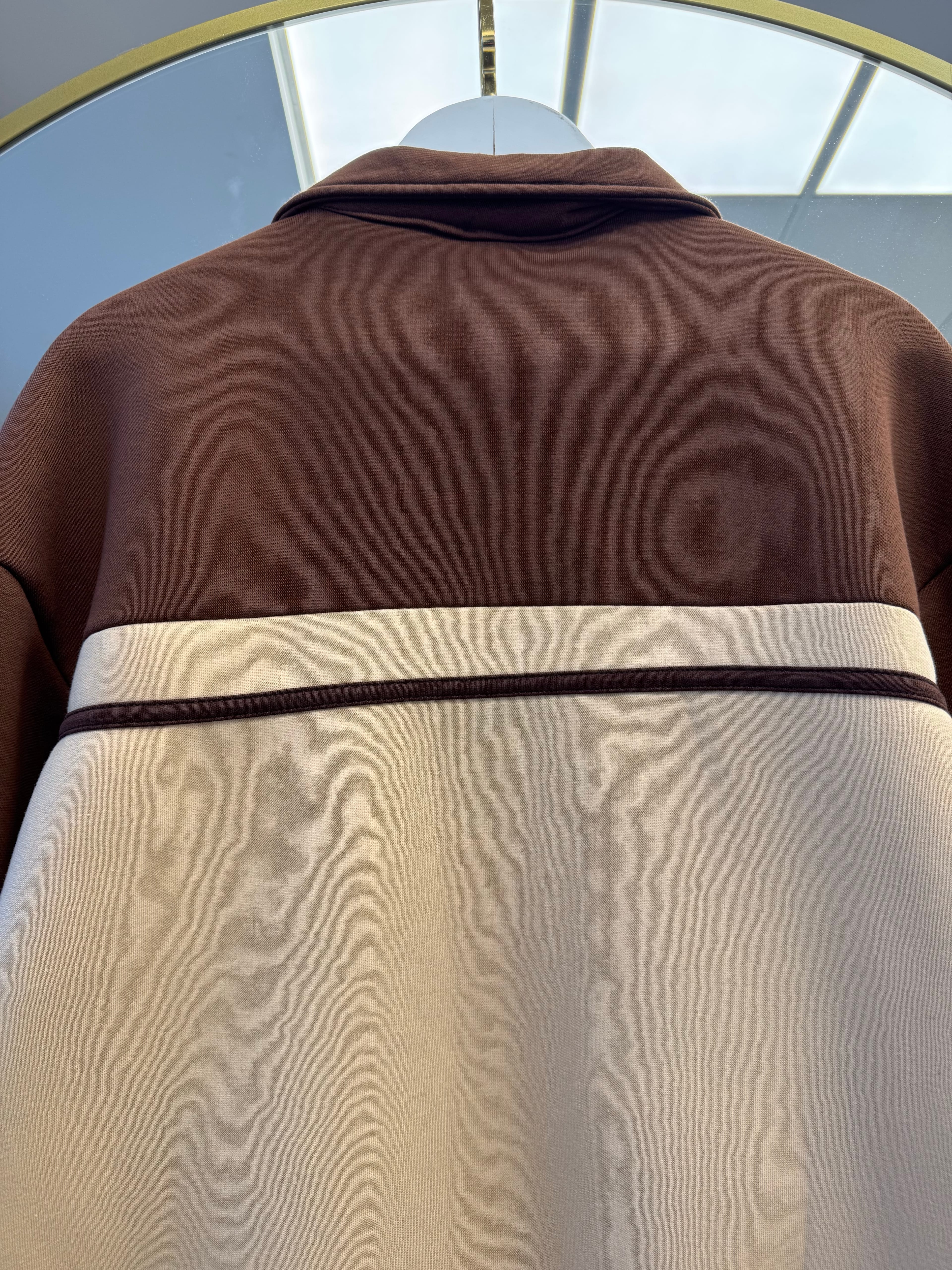 94 Nakışlı sweat bej