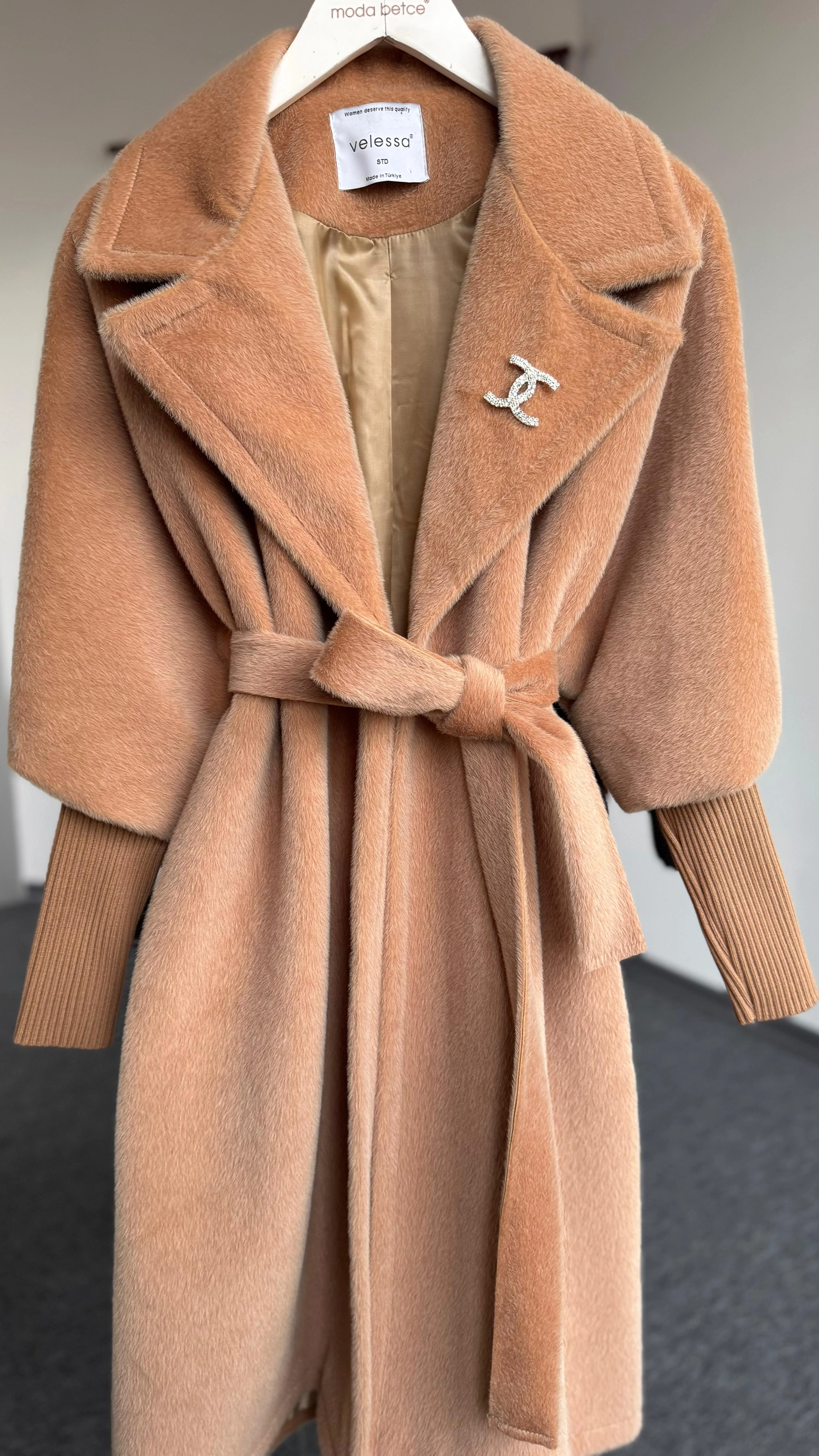 Fox kaşe kaban Camel