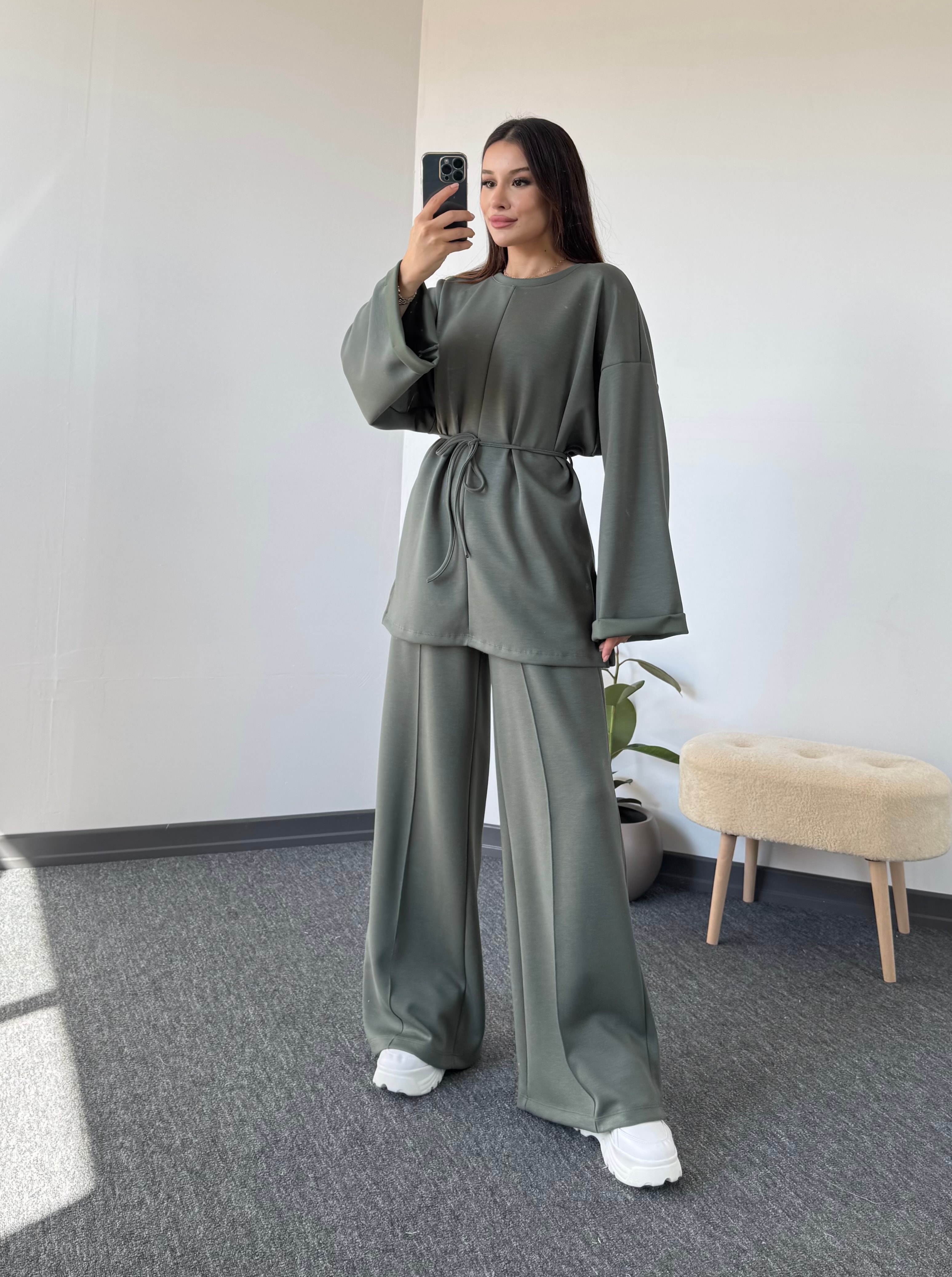 Oysho takım model 47 Haki yeşil