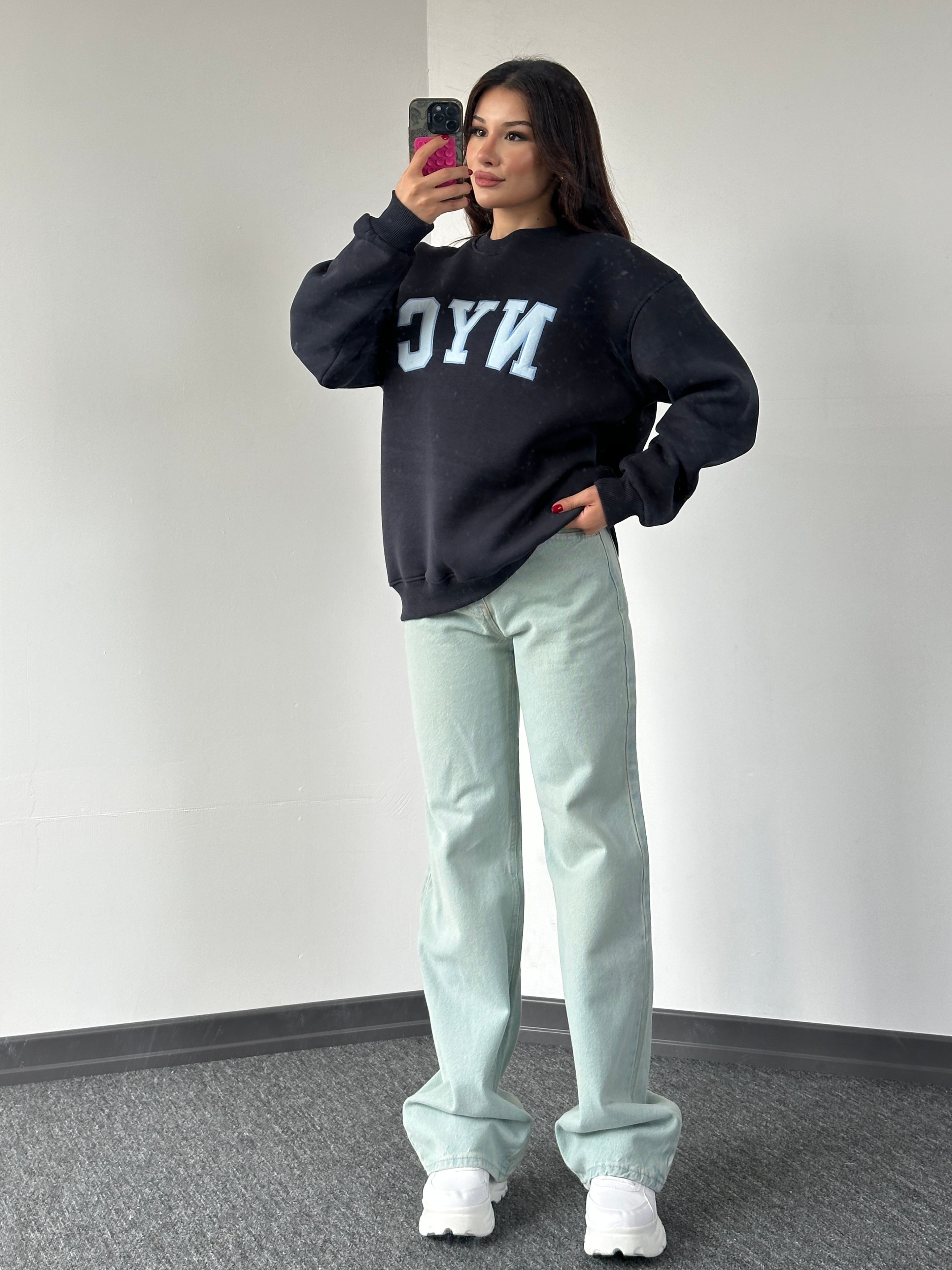 NYC & Baggy jean kombin antrasit