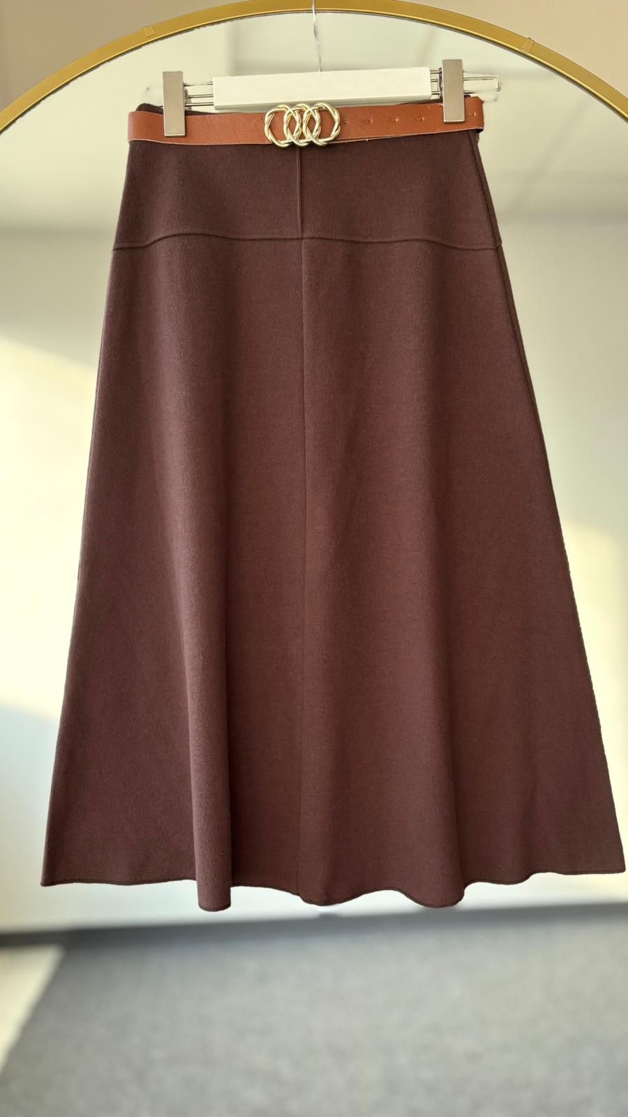 Selanik triko etek Acı kahve