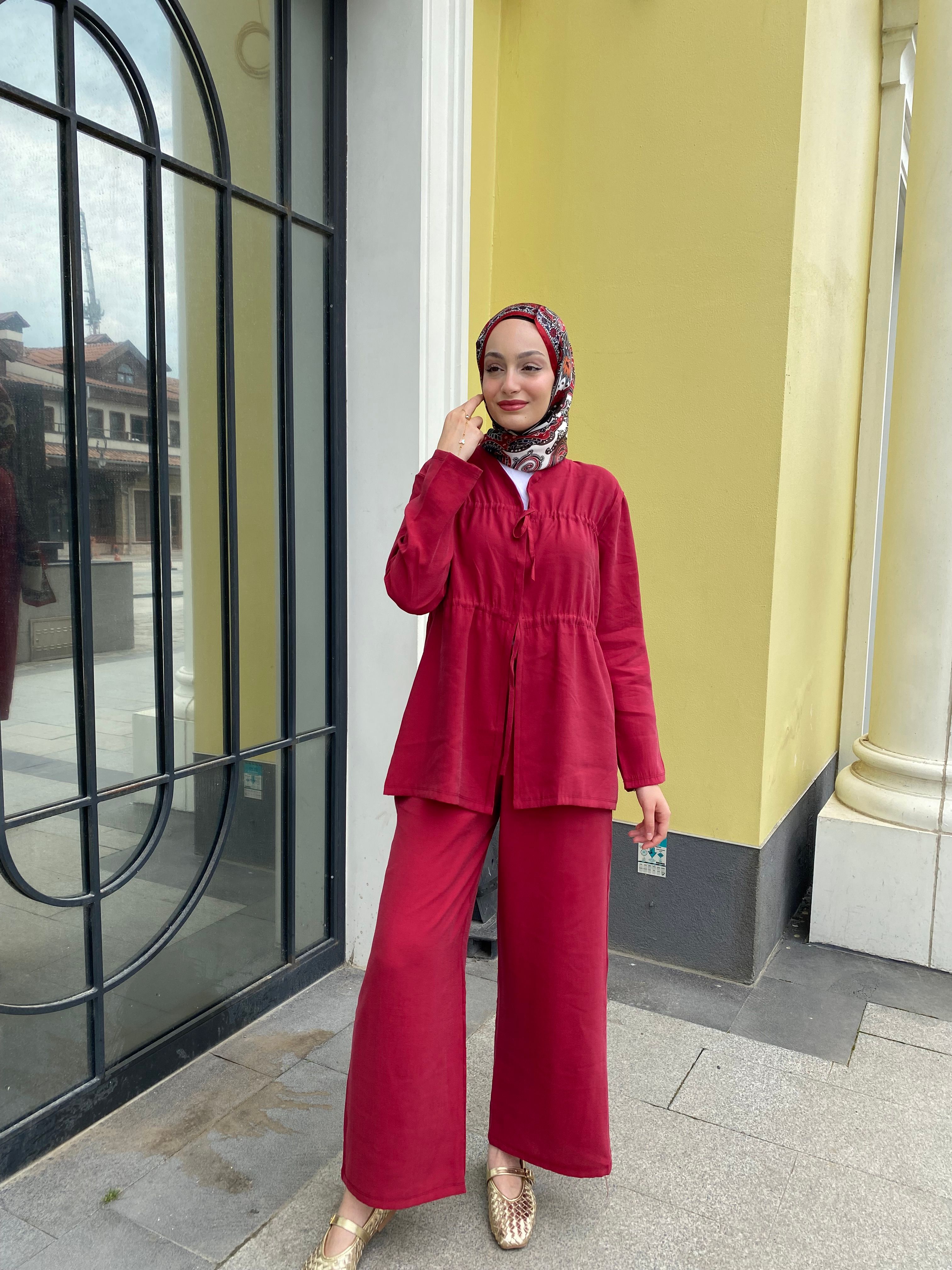 Modal Ketty Takım Bordo