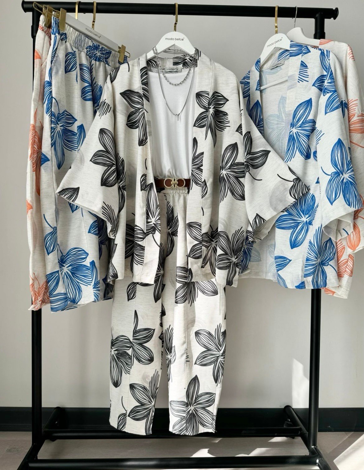 Kimono siyah Linda takım