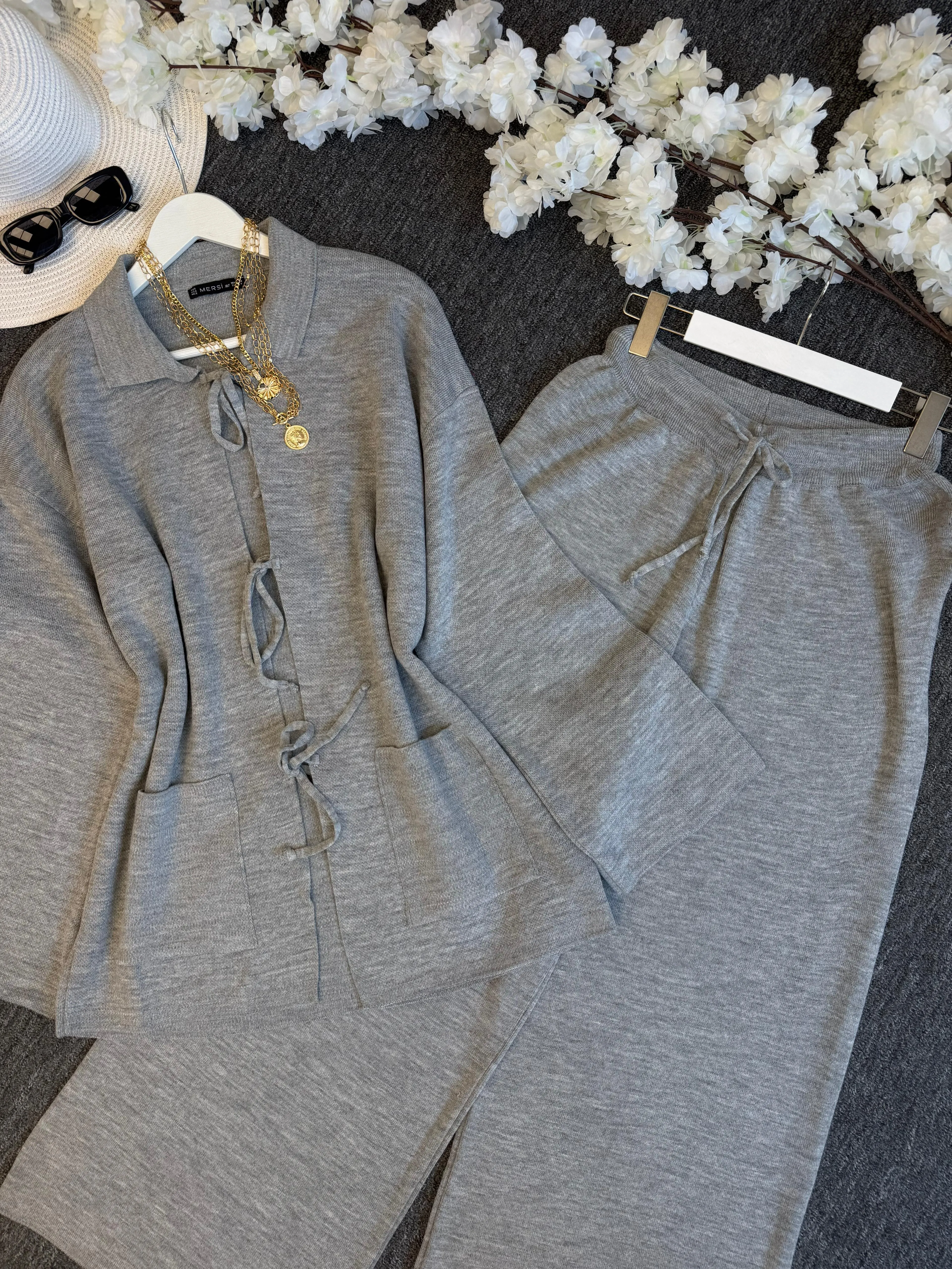 Deniz triko takım standart Gri