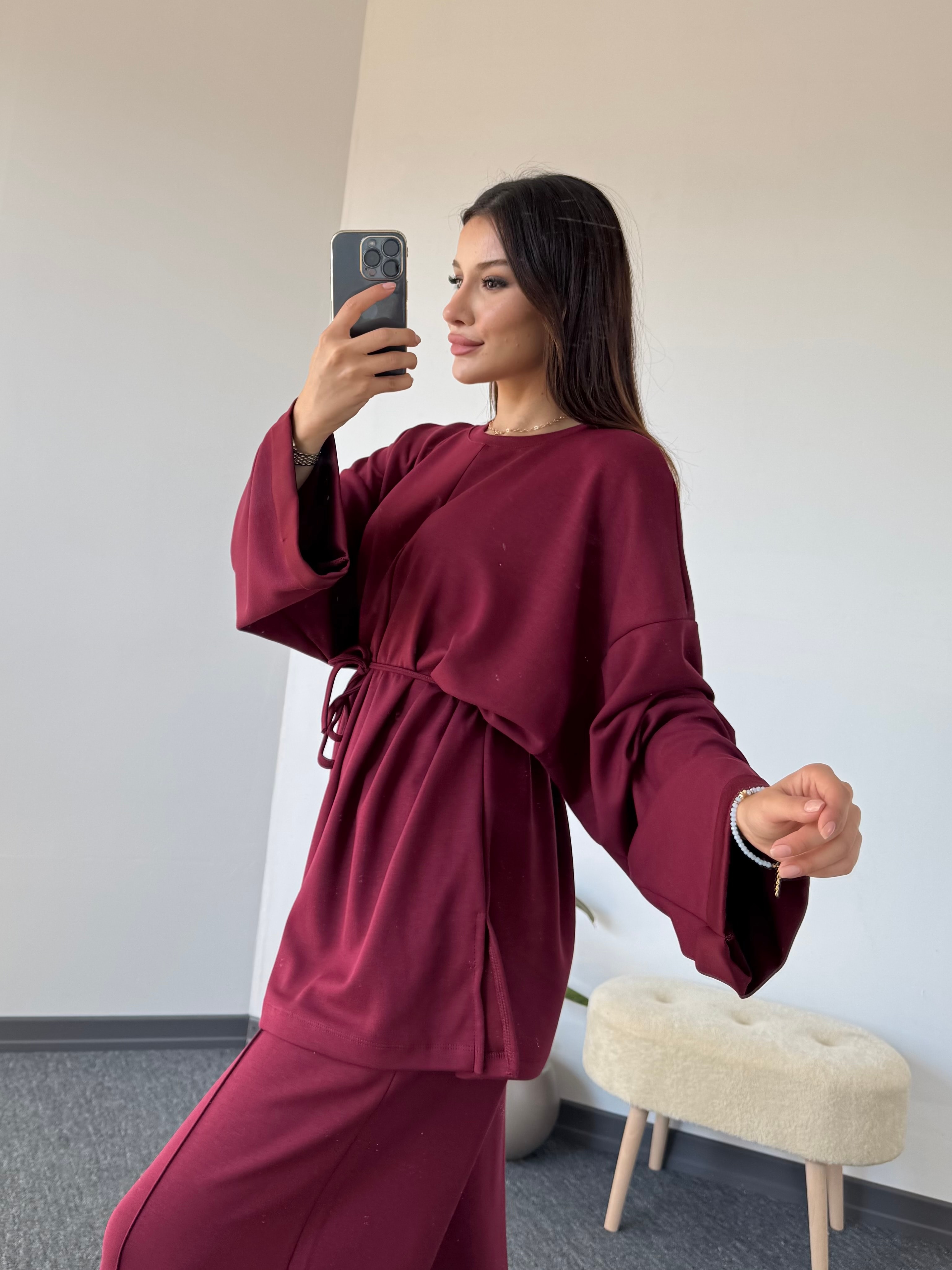 Oysho takım model 47 Bordo