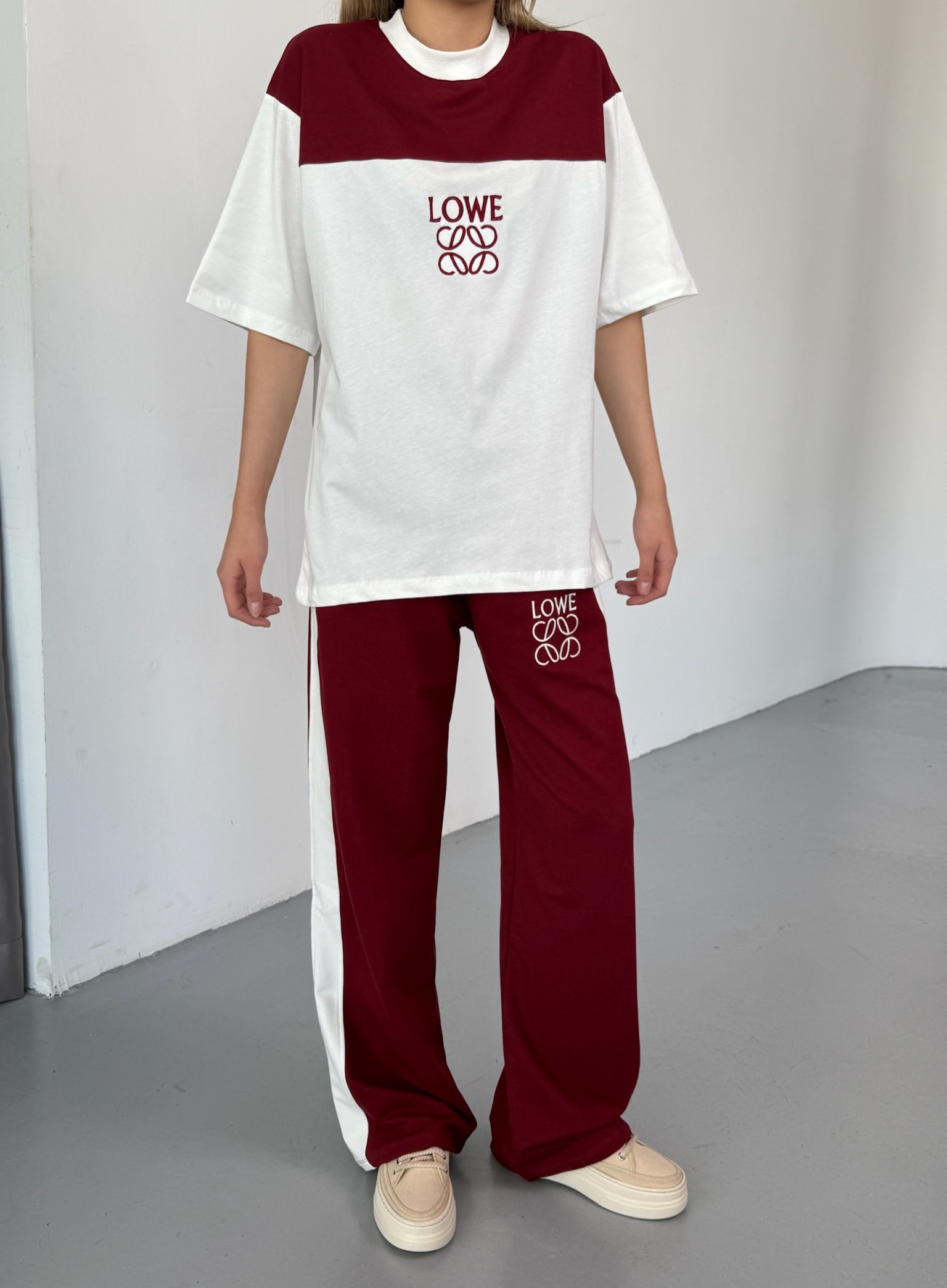LOWE Nakışlı Tshirt Takım 