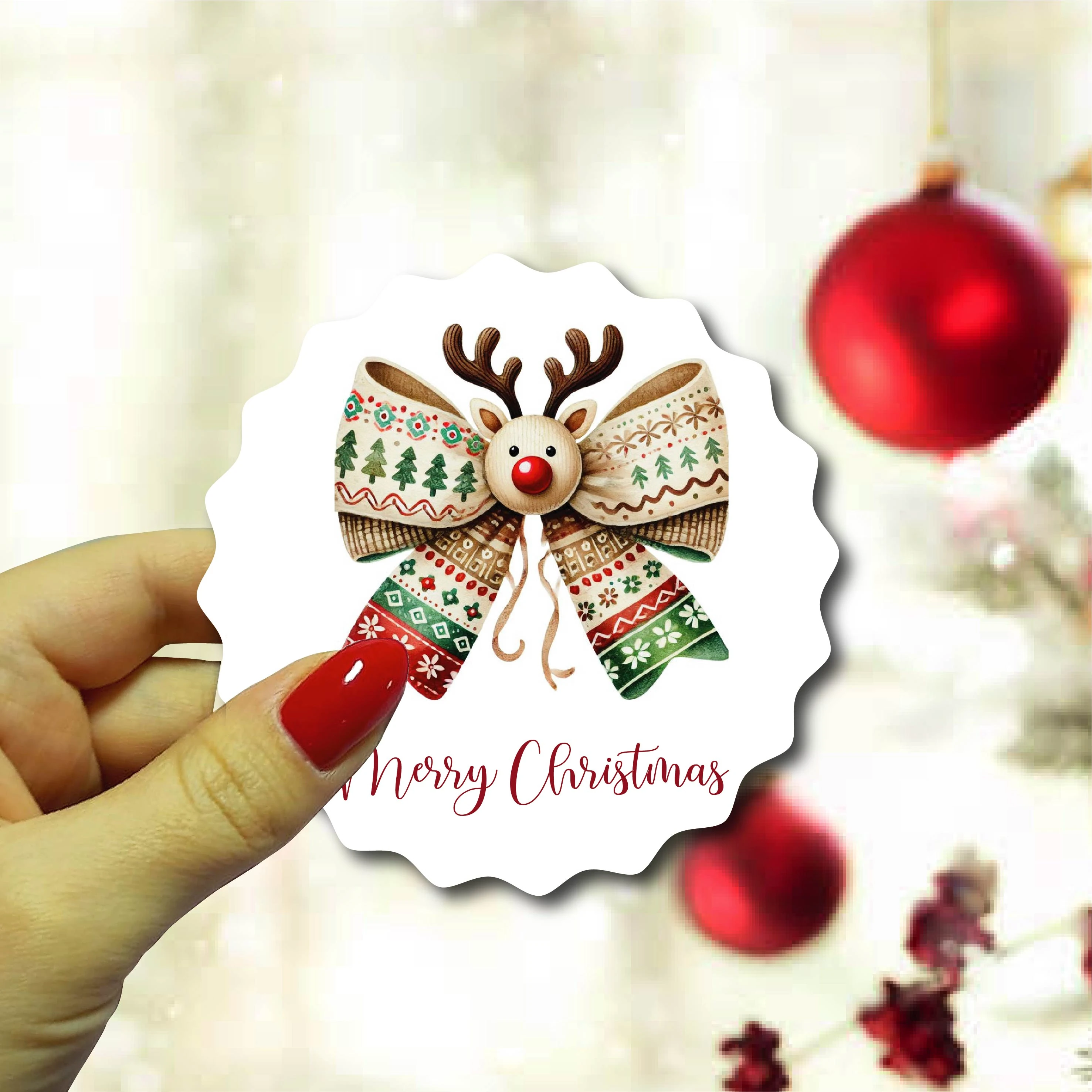 Yeni Yıl Ahşap Magnet 10 Adet