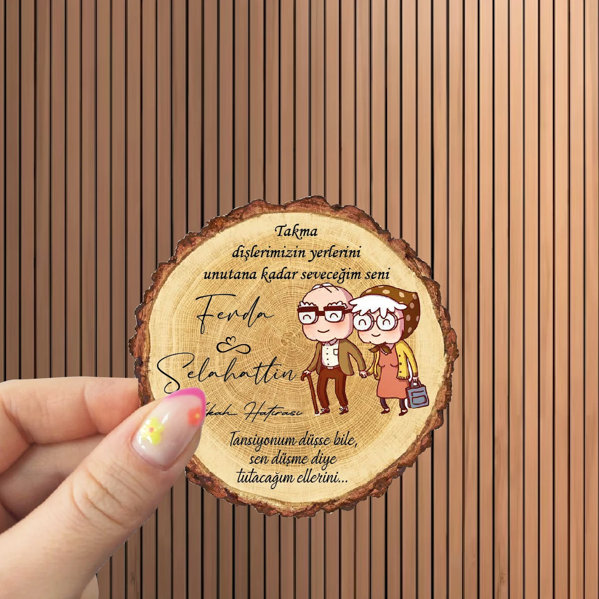 Kütük Dilim Magnet 25 Adet