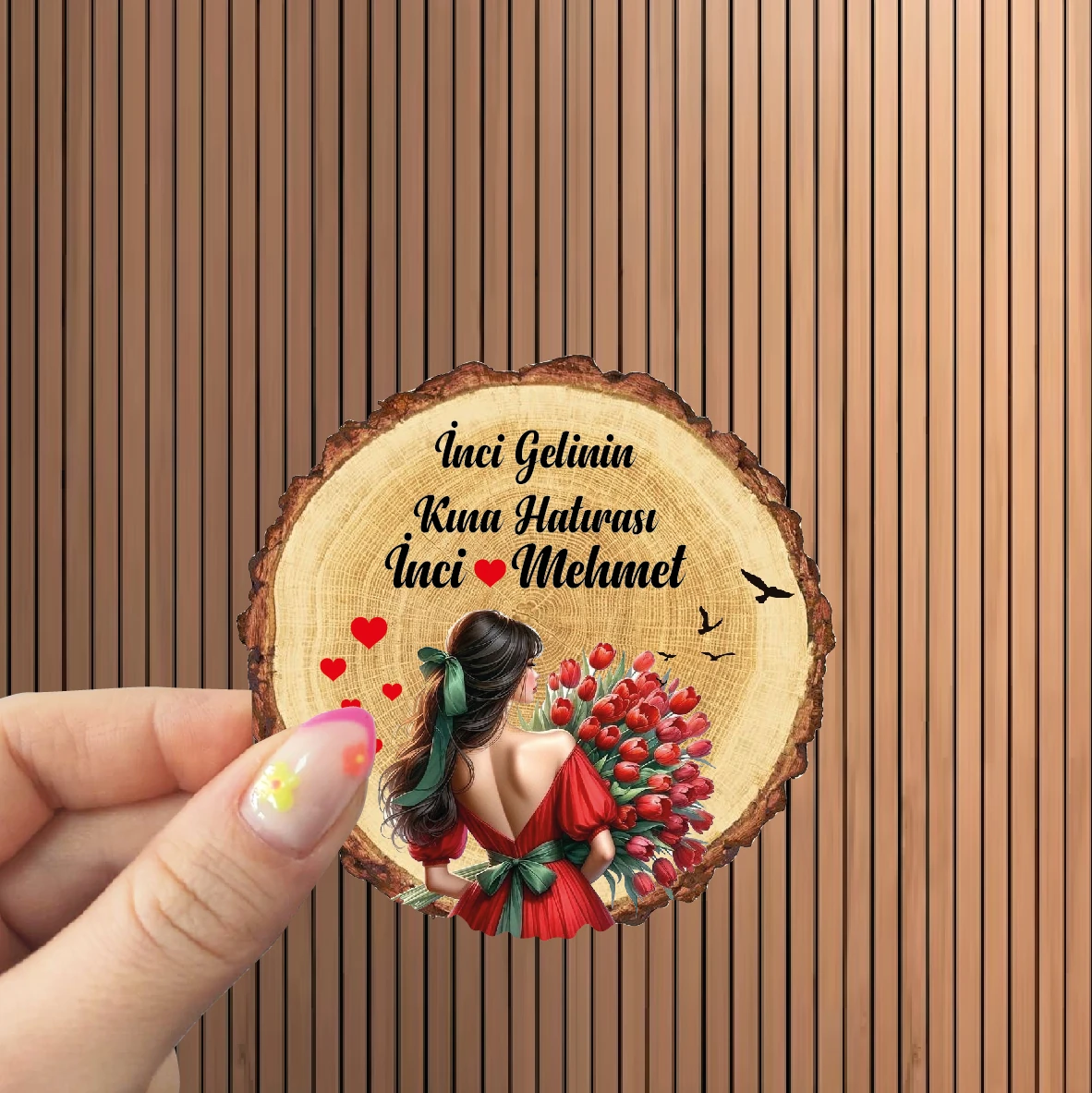 Kütük Dilim Magnet 25 Adet