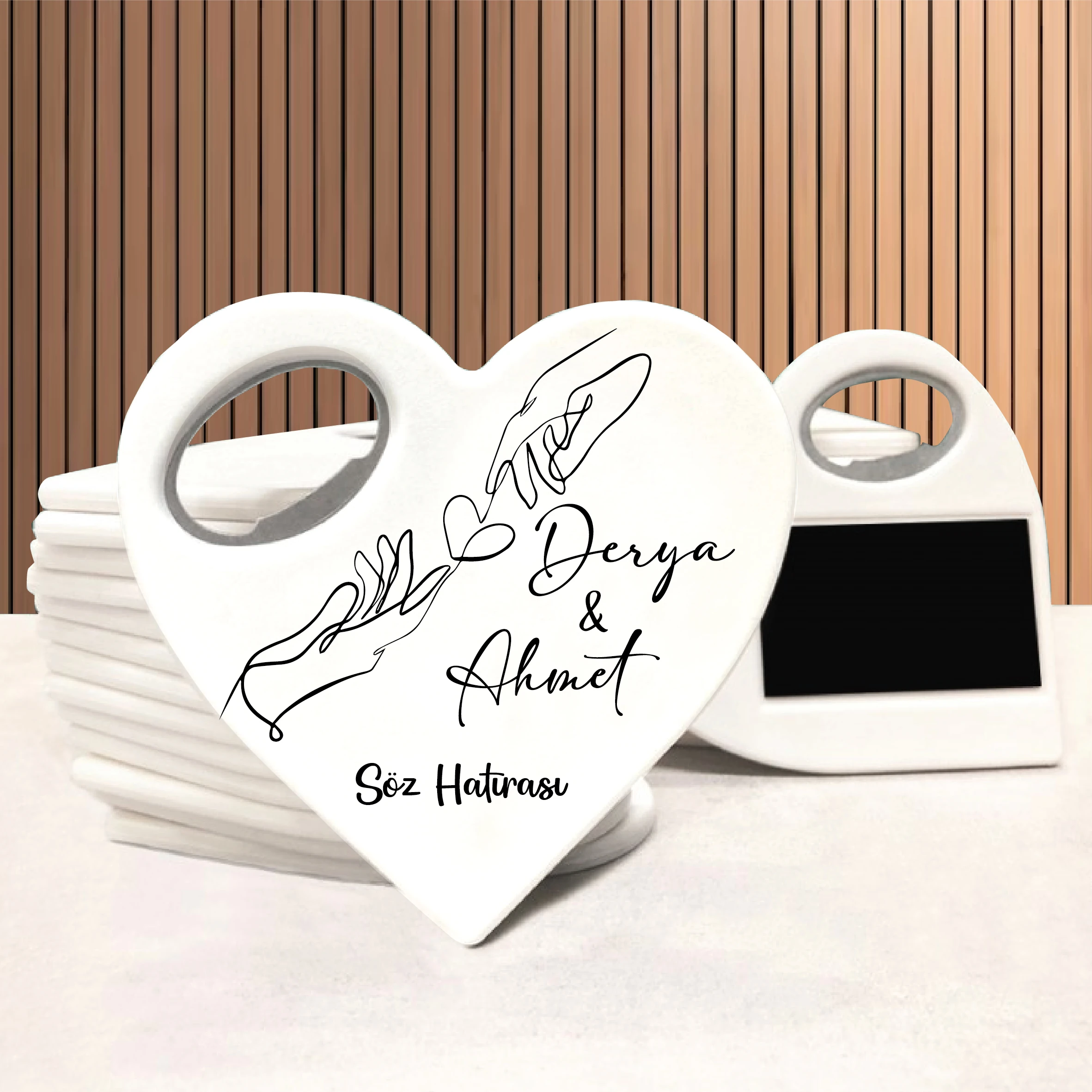 Kalp Açacak Magnet 10 Adet