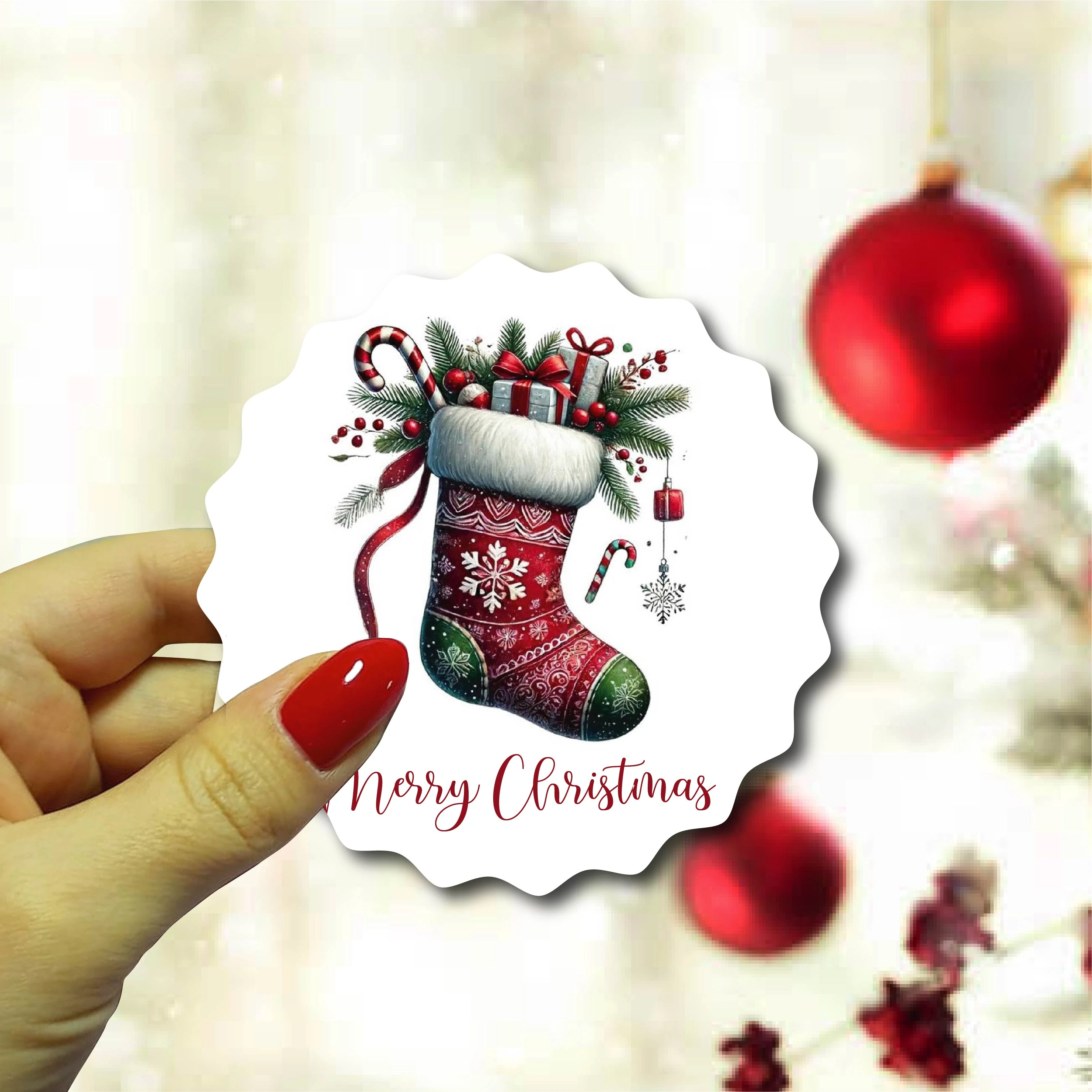 Yeni Yıl Ahşap Magnet 10 Adet