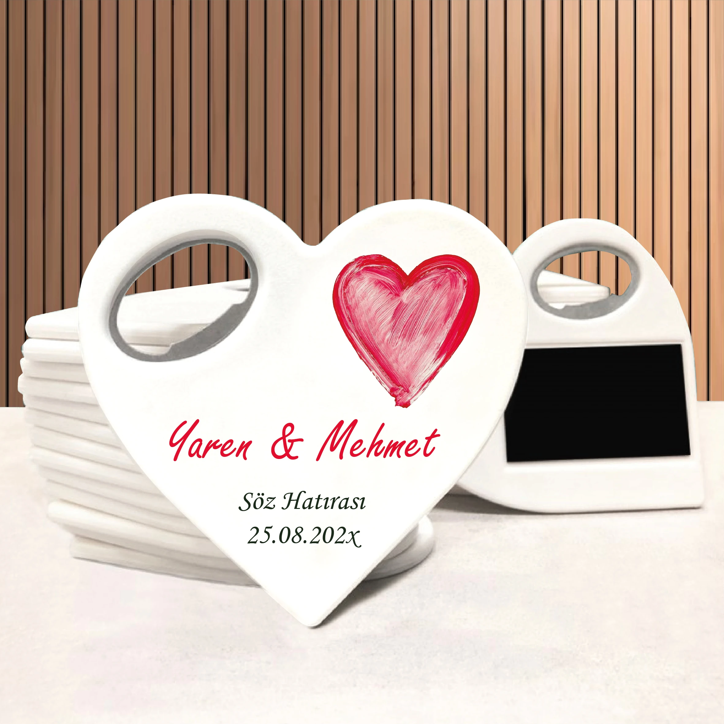 Kalp Açacak Magnet 10 Adet