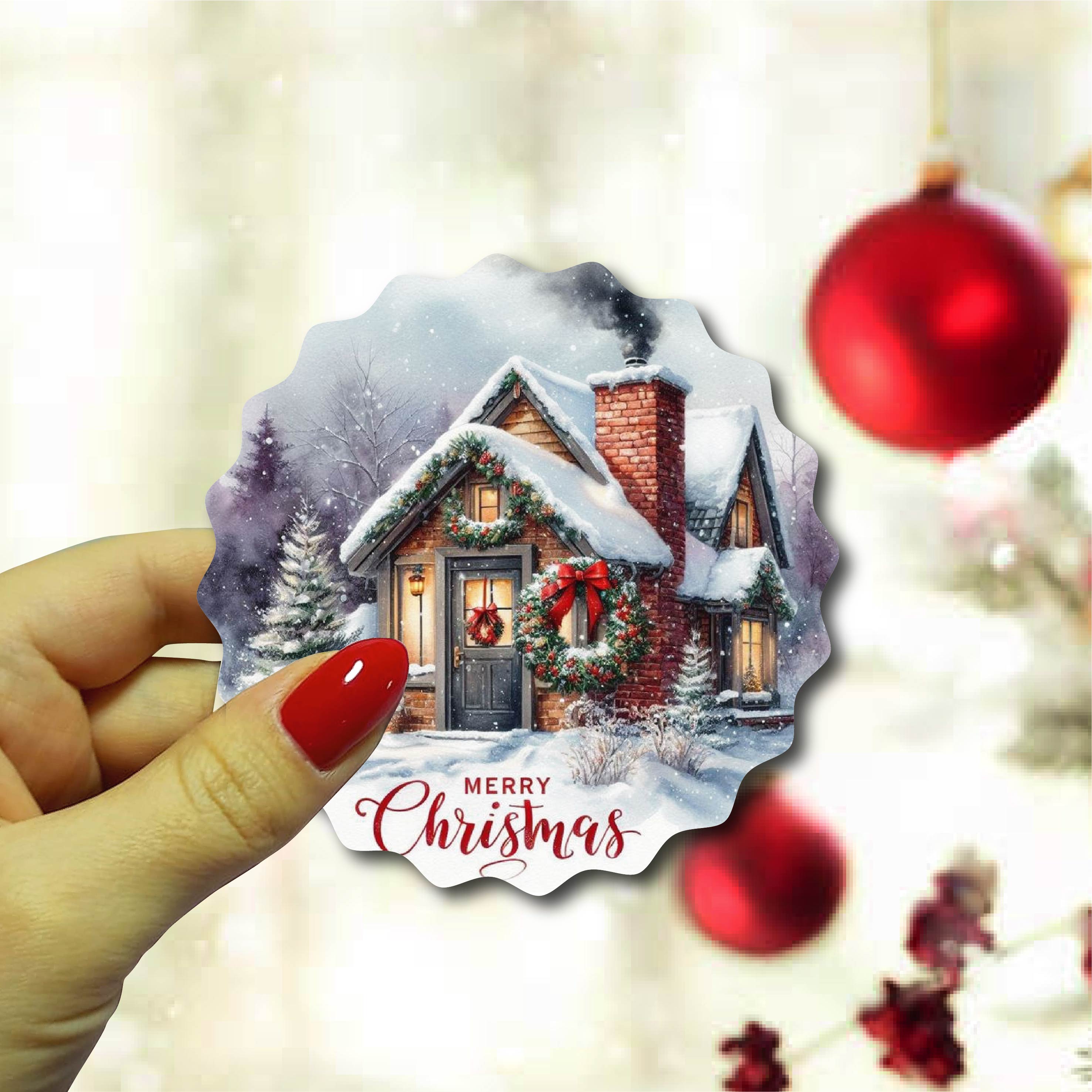 Yeni Yıl Ahşap Magnet 10 Adet