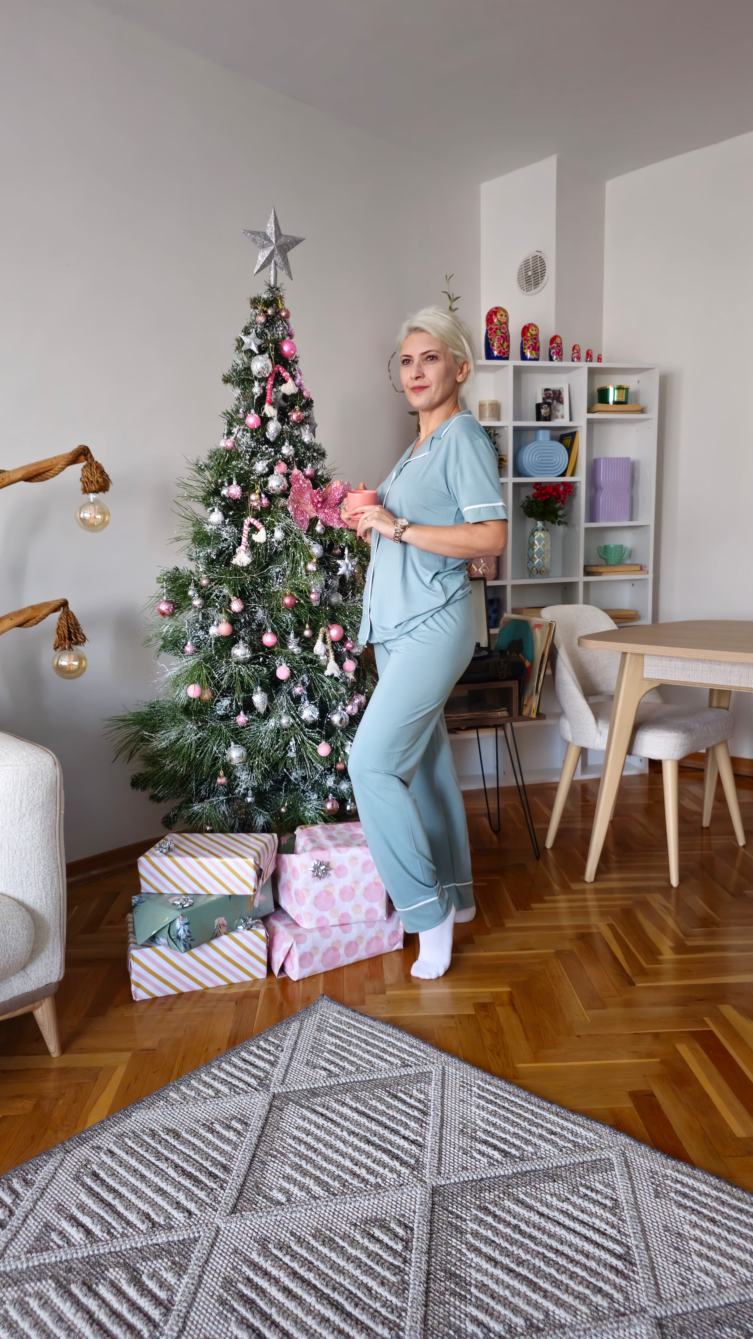 Bambu Mint Yeşil Kısa Kollu Kadın Pijama Takımı