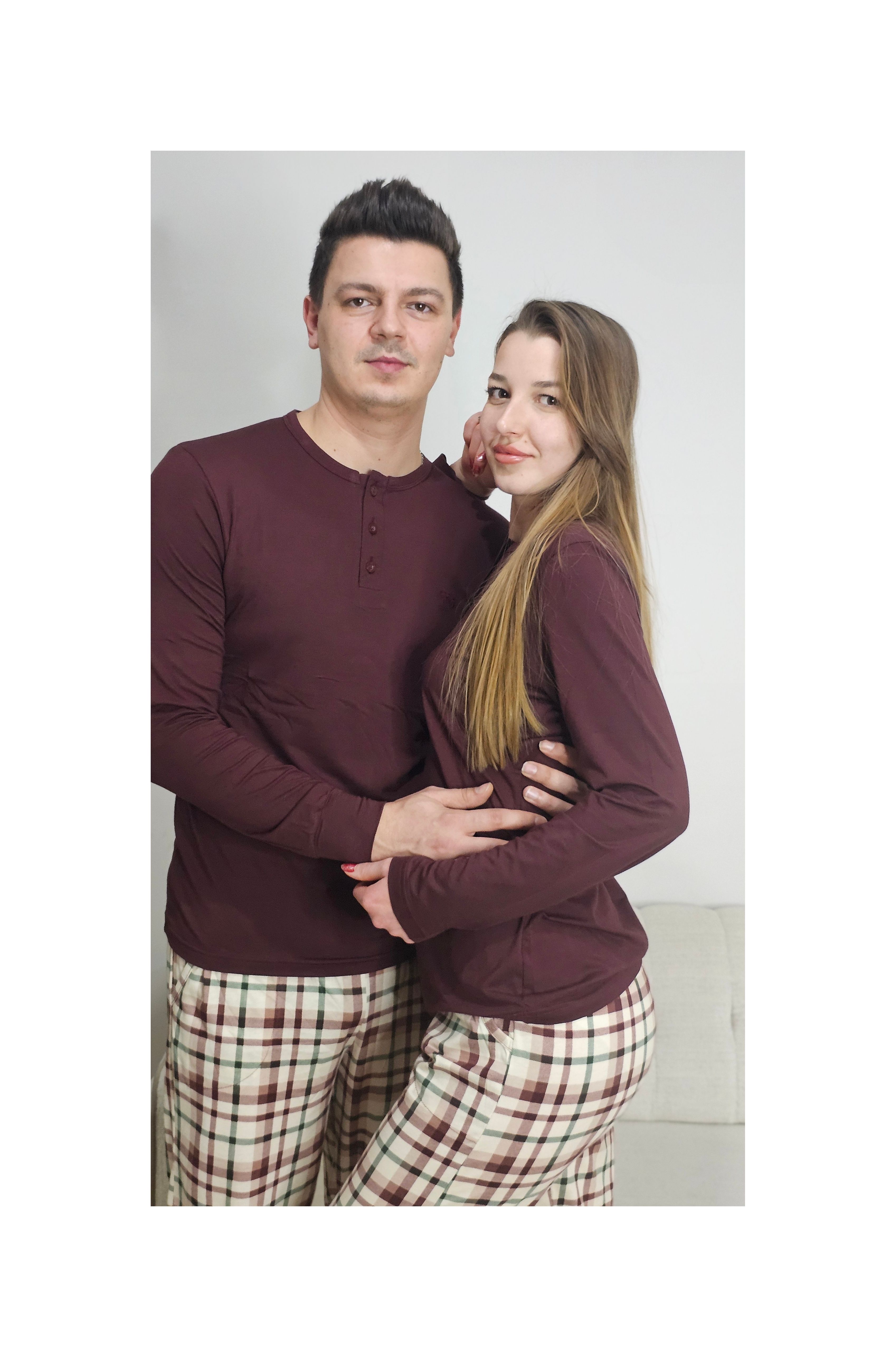 Modal Bordo Erkek Pijama Takımı