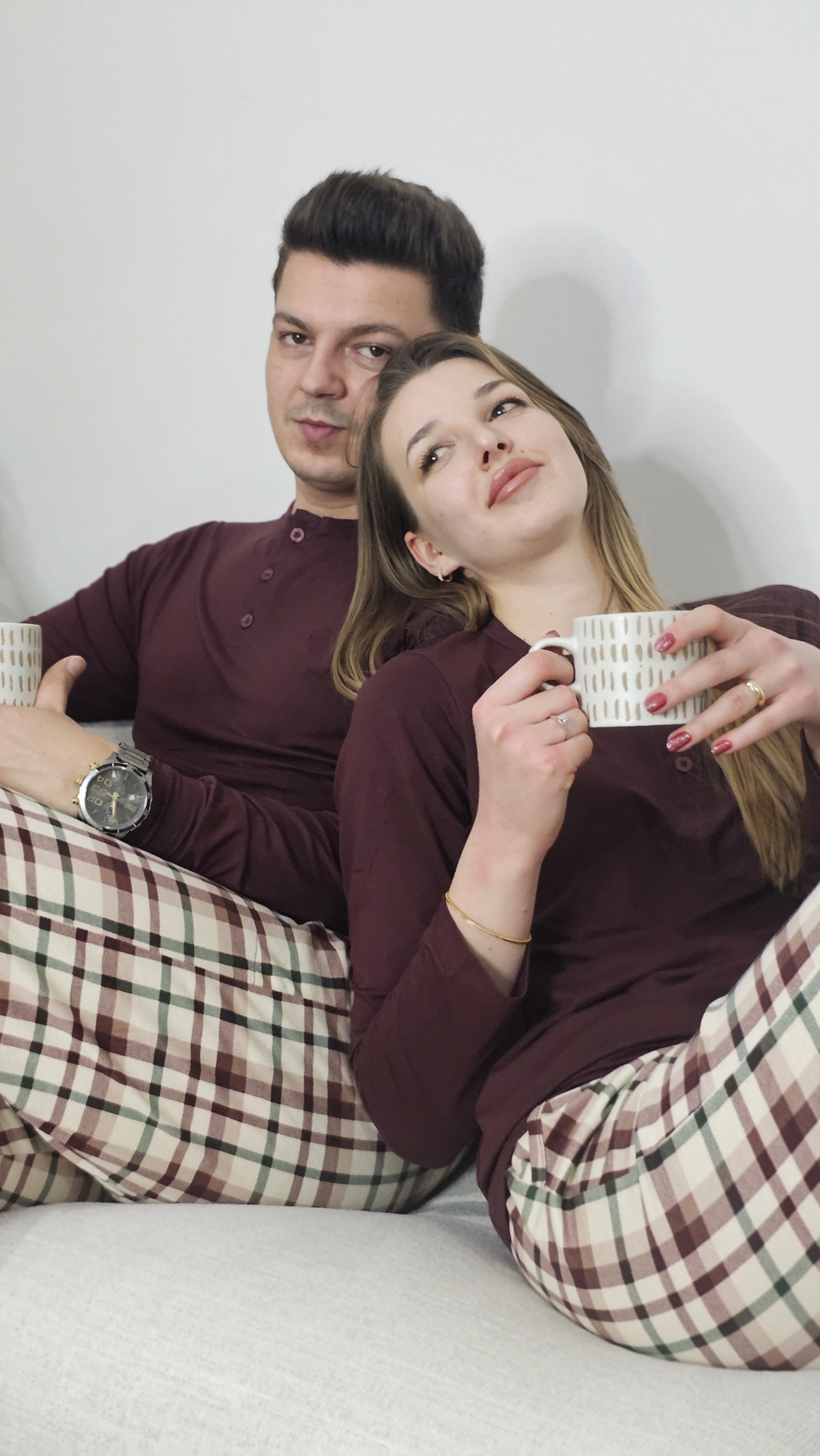 Modal Bordo Kadın Pijama Takımı