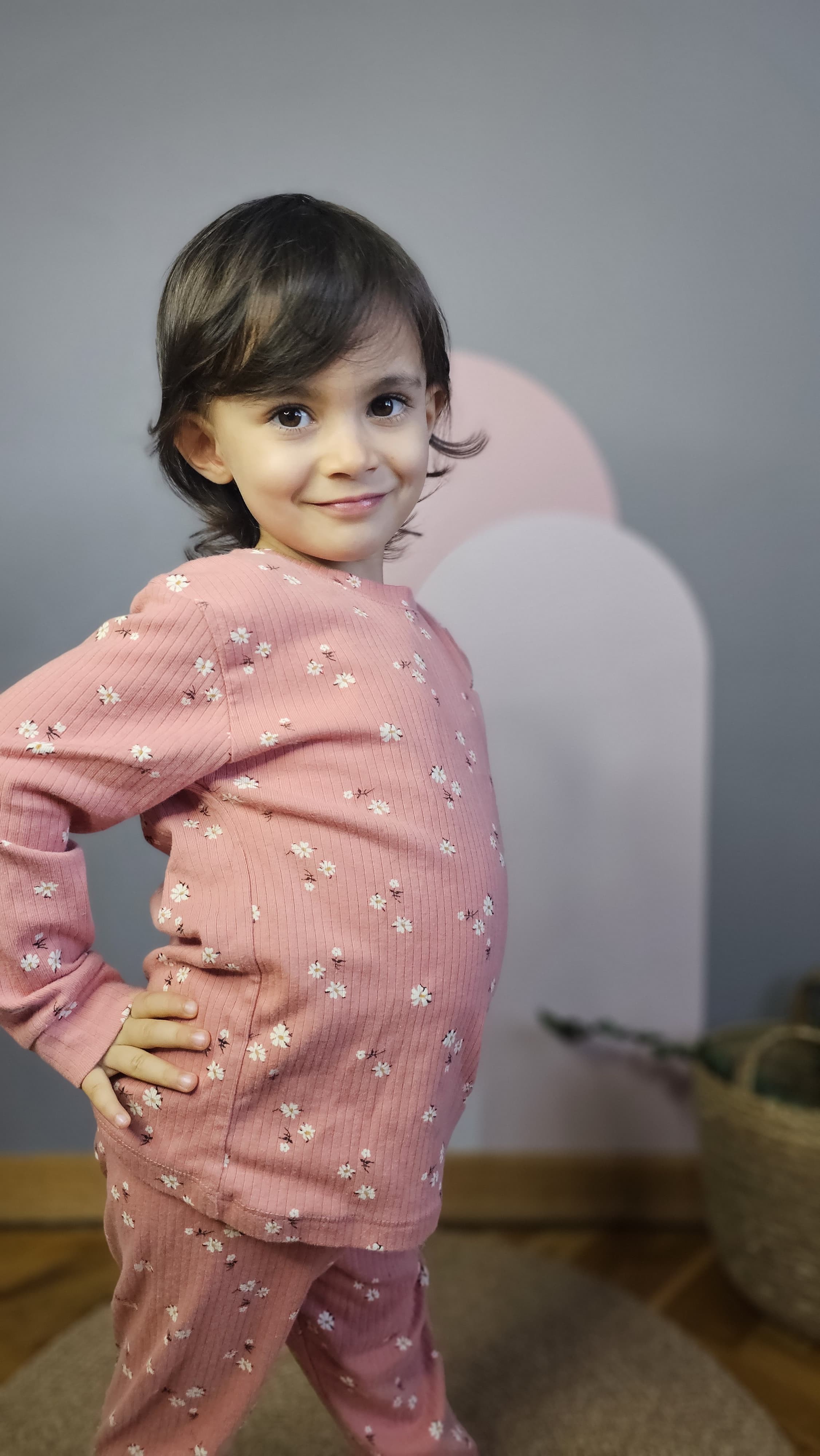 Raporlu Kiremit Kız Çocuk Pijama Takımı